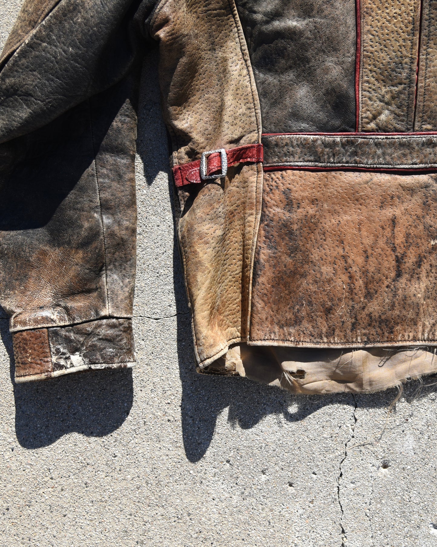 1940s Horsehide Buckleback Leather Jacket
