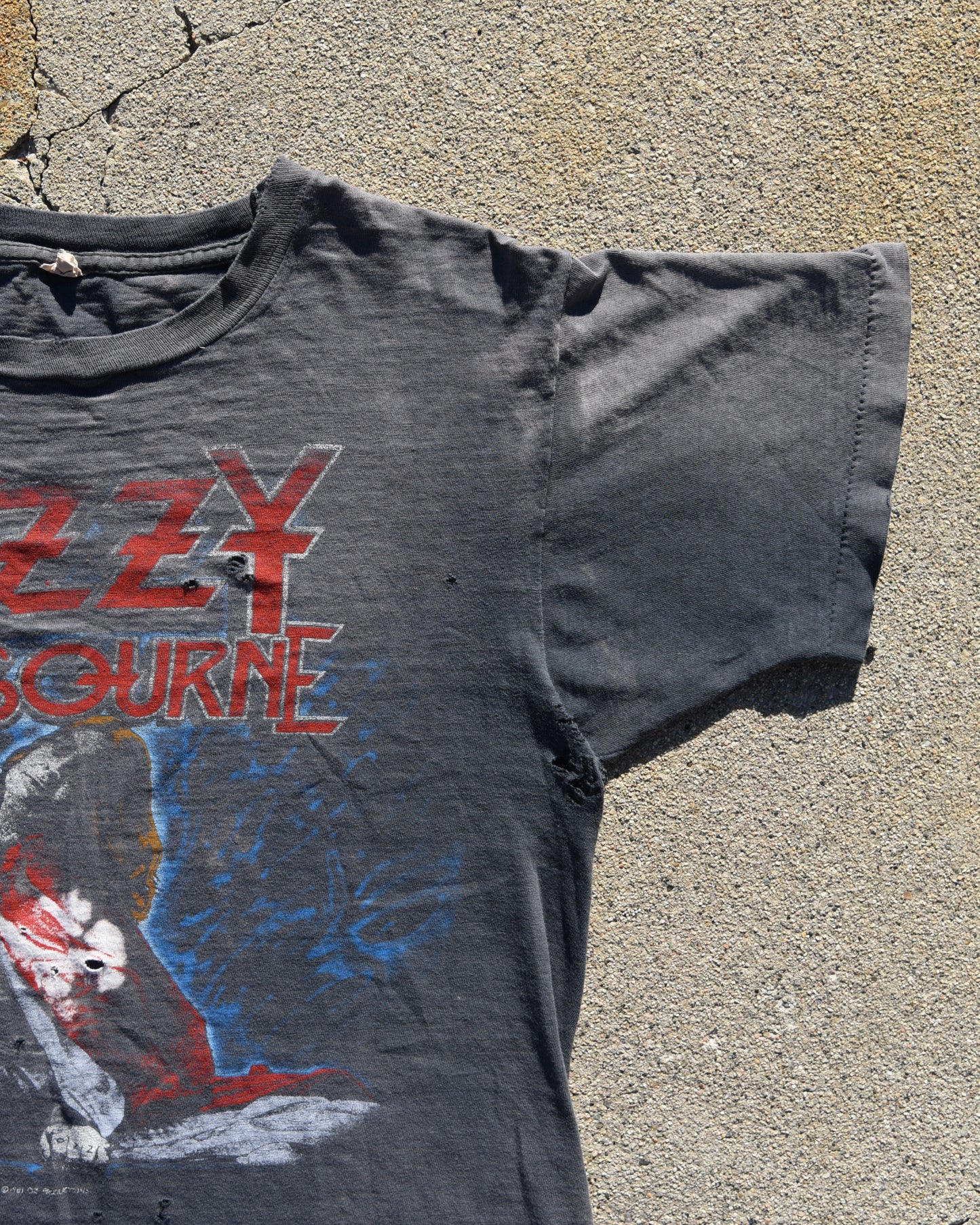 1980s Sun Faded Ozzy Osbourne Tshirt