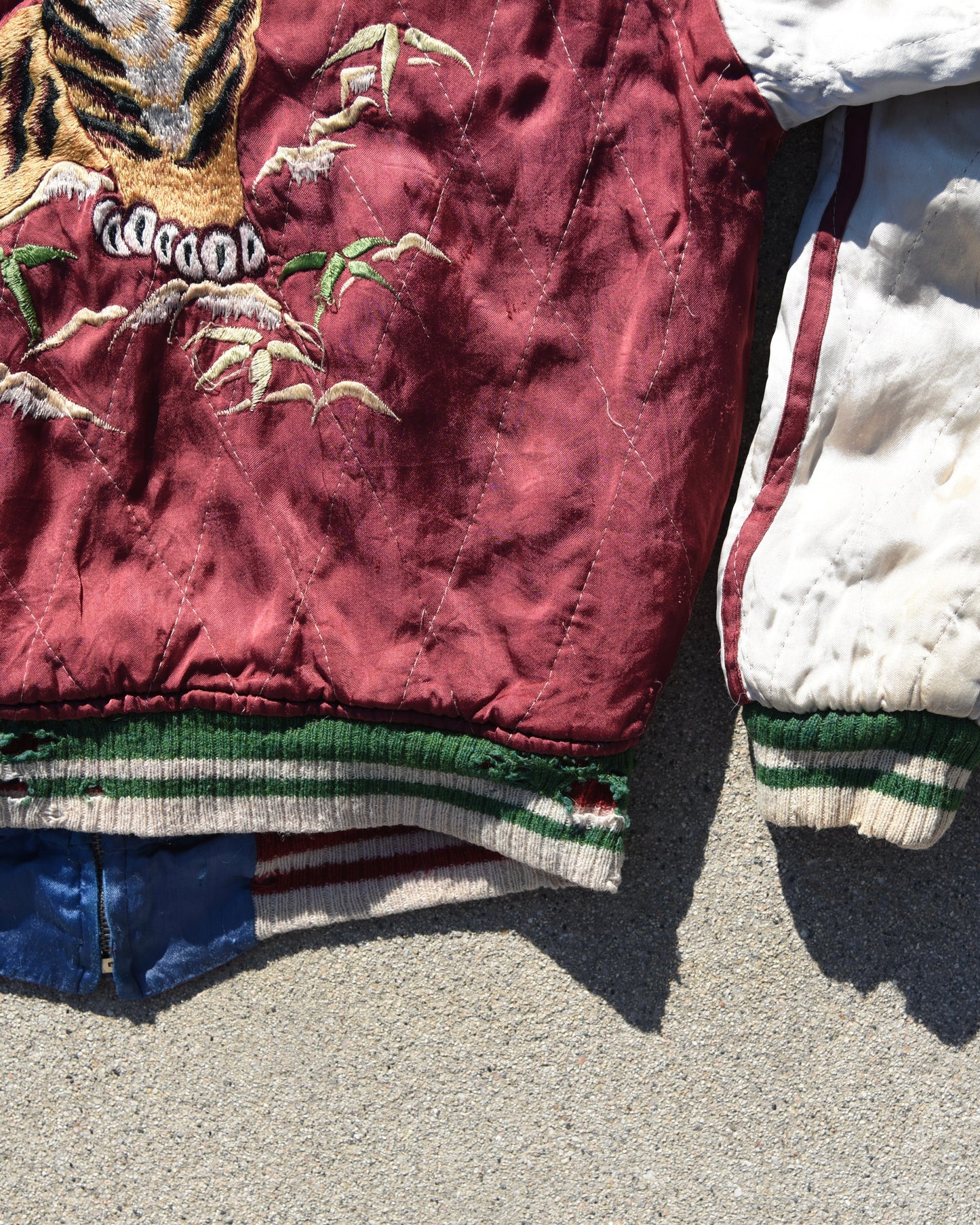 1950s Japan Sukajan Reversible Souvenir Jacket Sun Faded