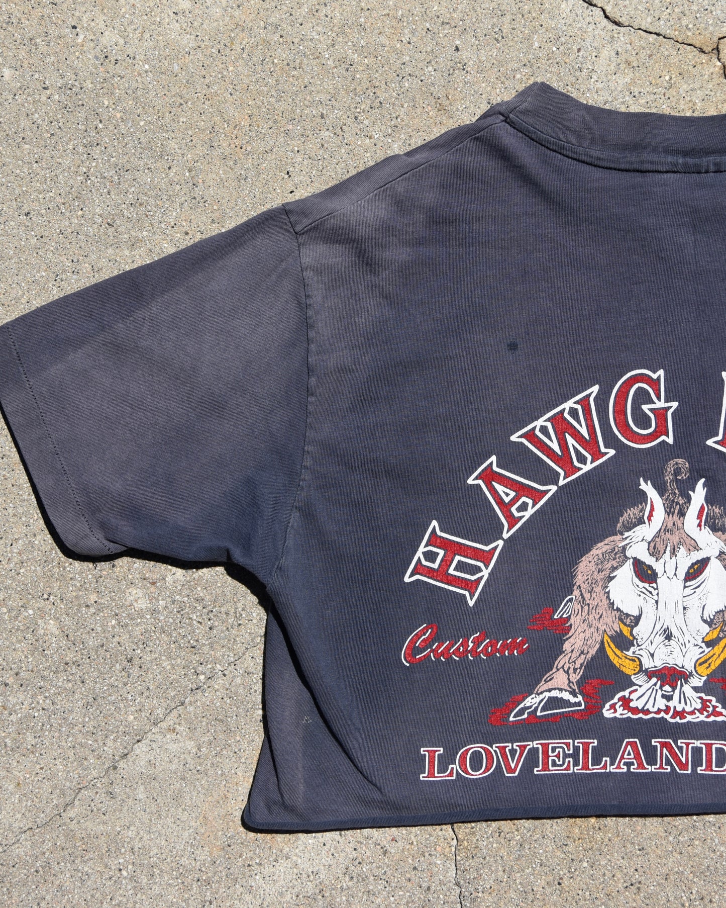 1980s Rocky Mountain Strokers Cropped Harley Davidson Tshirt