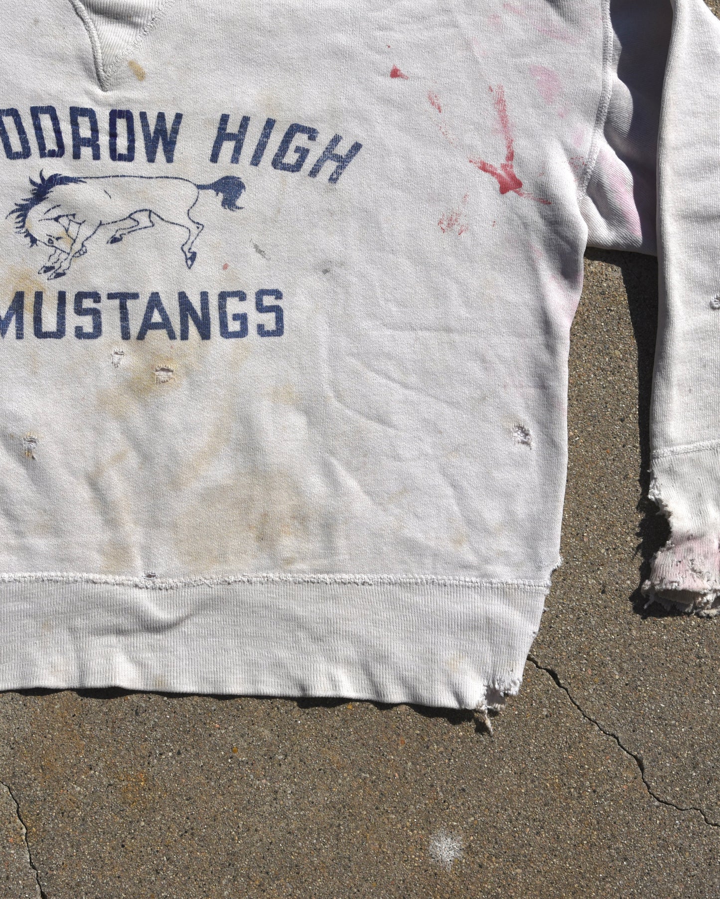 1950s Woodrow High Mustangs Single V Sweatshirt