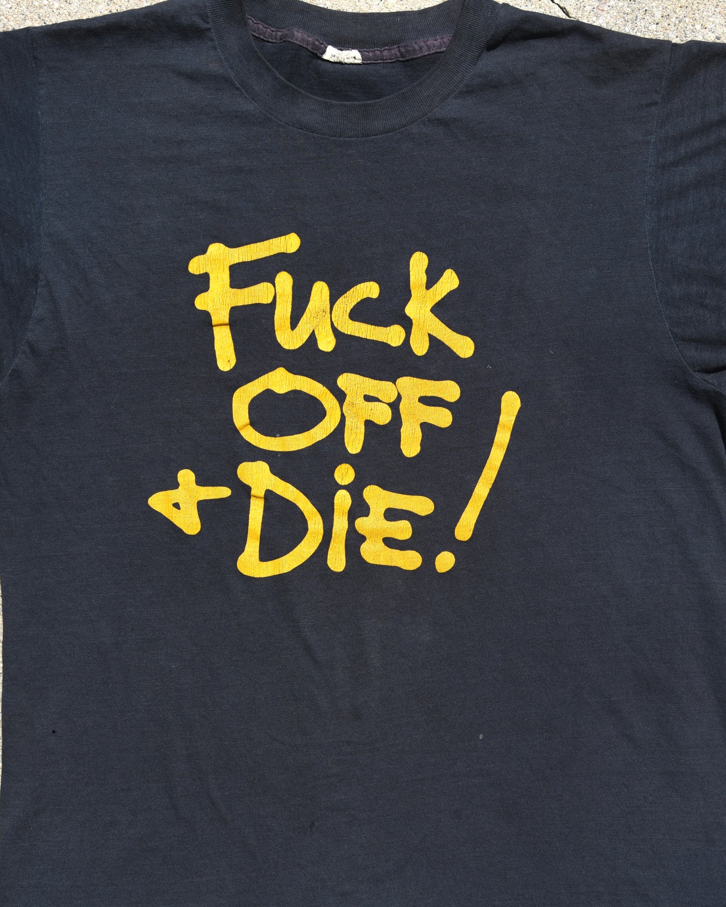 1970s Fuck Off & Die! Tshirt