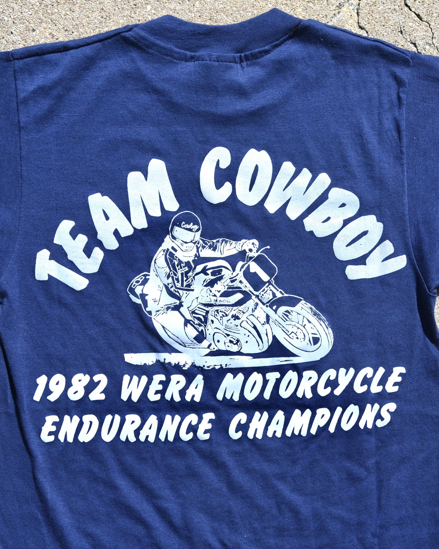1982 Team Cowboy Motorcycle Racing Tshirt