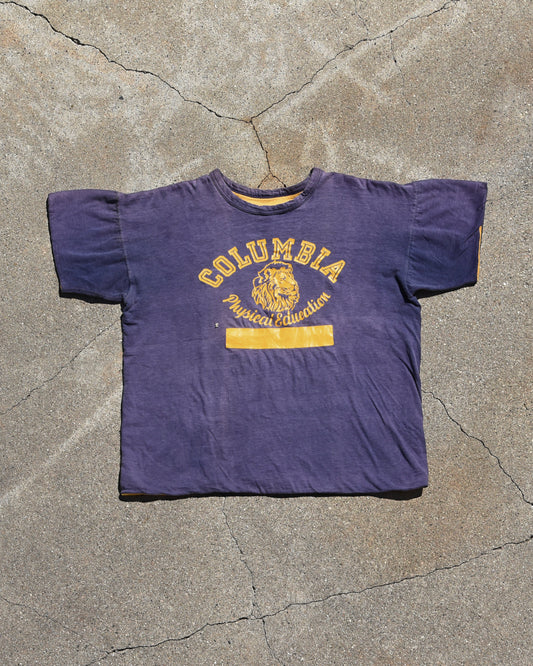 1960s Sun Faded Columbia Double Face Tshirt