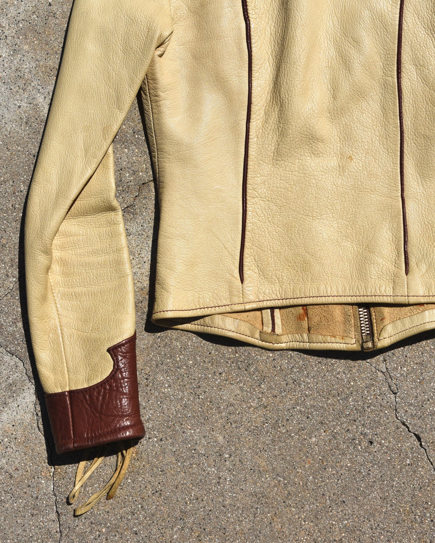 1970s East West Musical Instruments Femme Leather Jacket