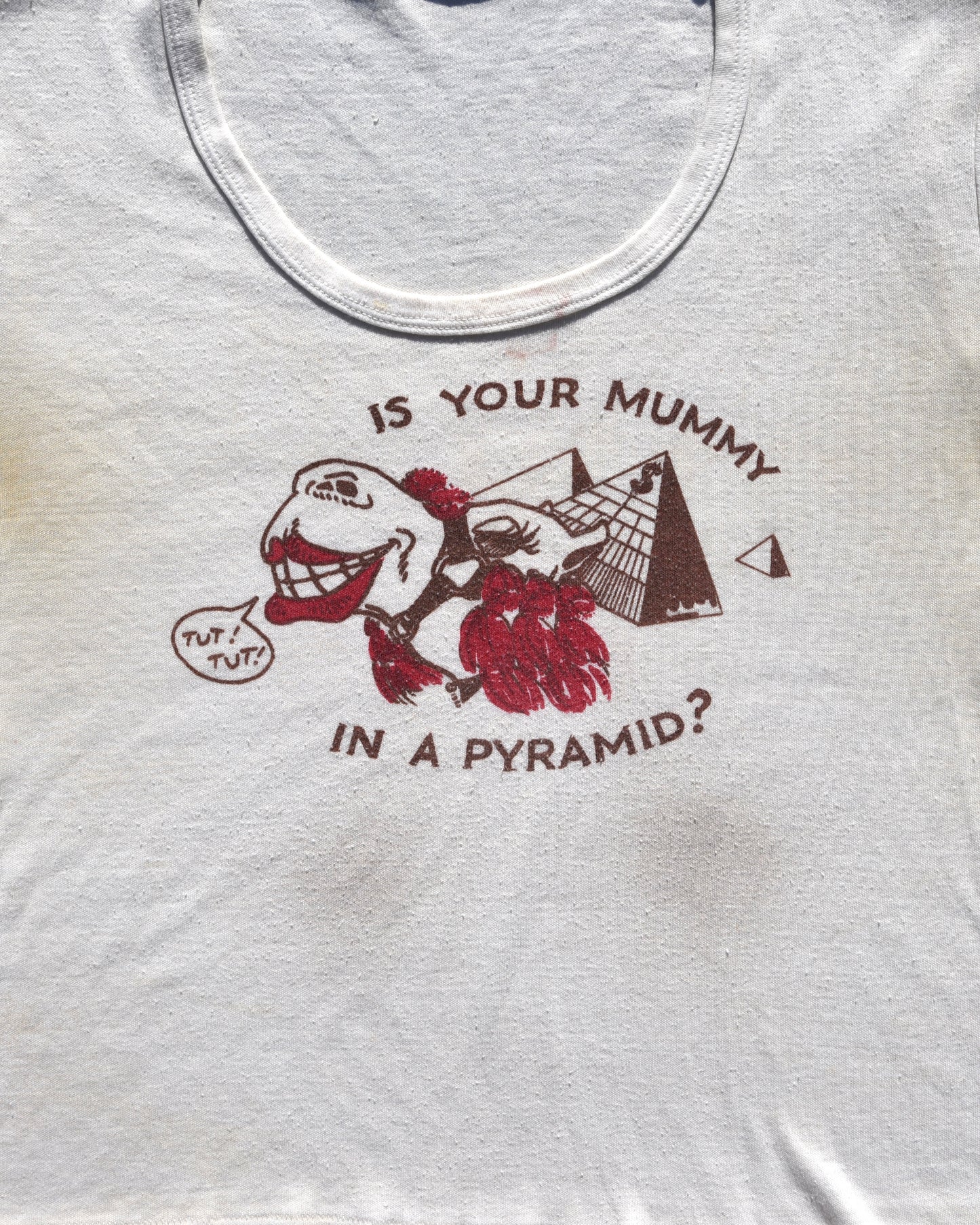 1960s Is Your Mummy In A Pyramid Souvenir Tshirt