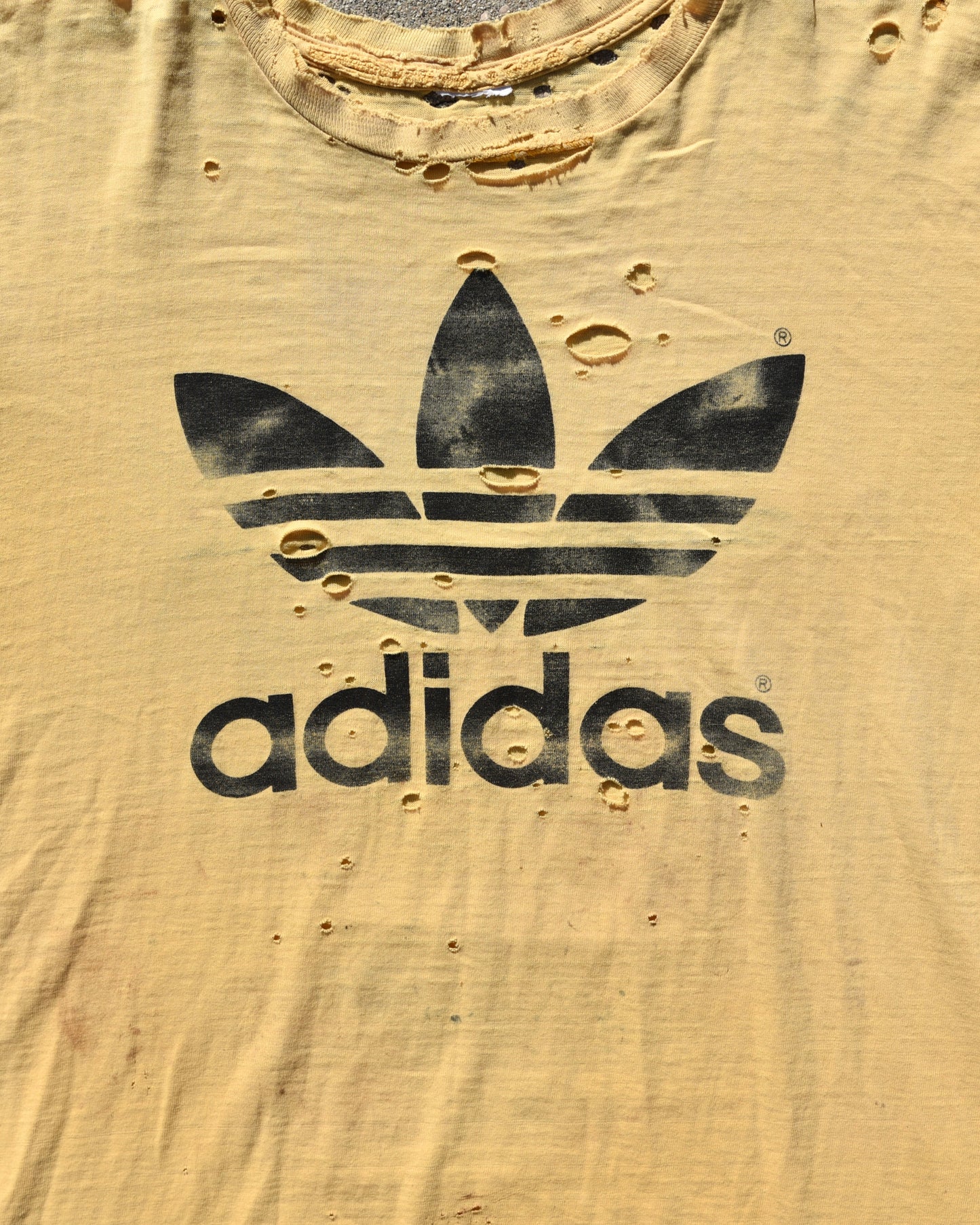1970s Thrashed Adidas Tshirt