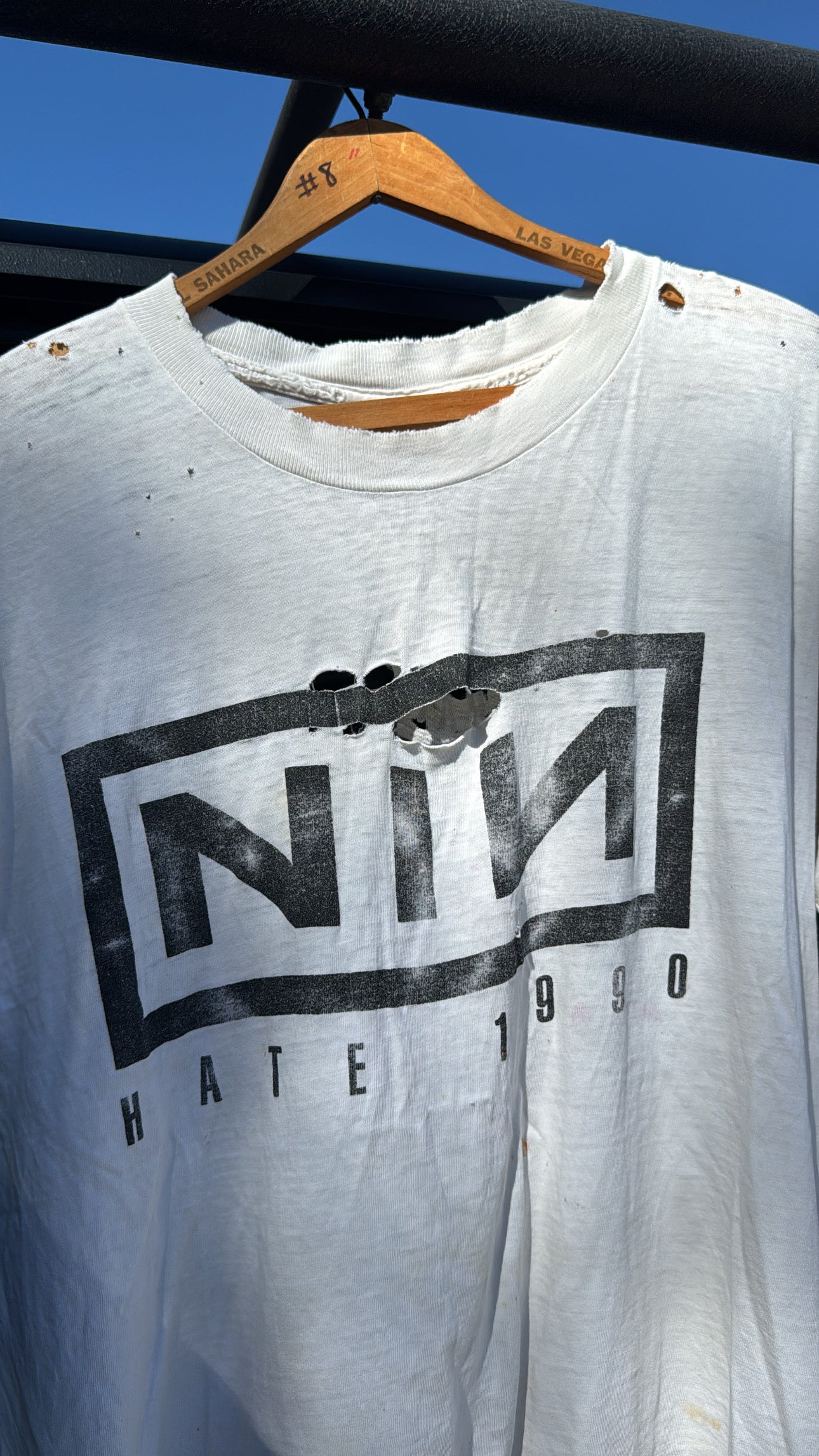 Nine Inch Nails Hate 1990 You Get What You Deserve Tshirt Oneita XL