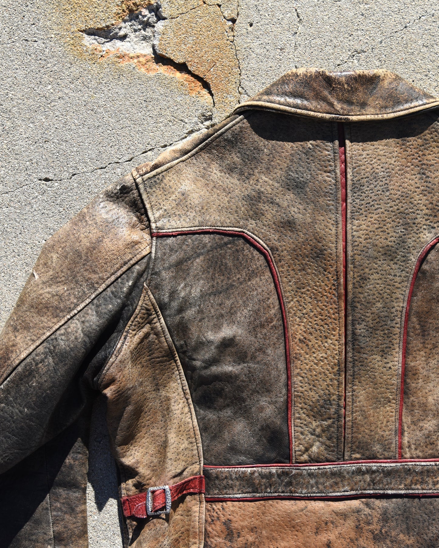 1940s Horsehide Buckleback Leather Jacket