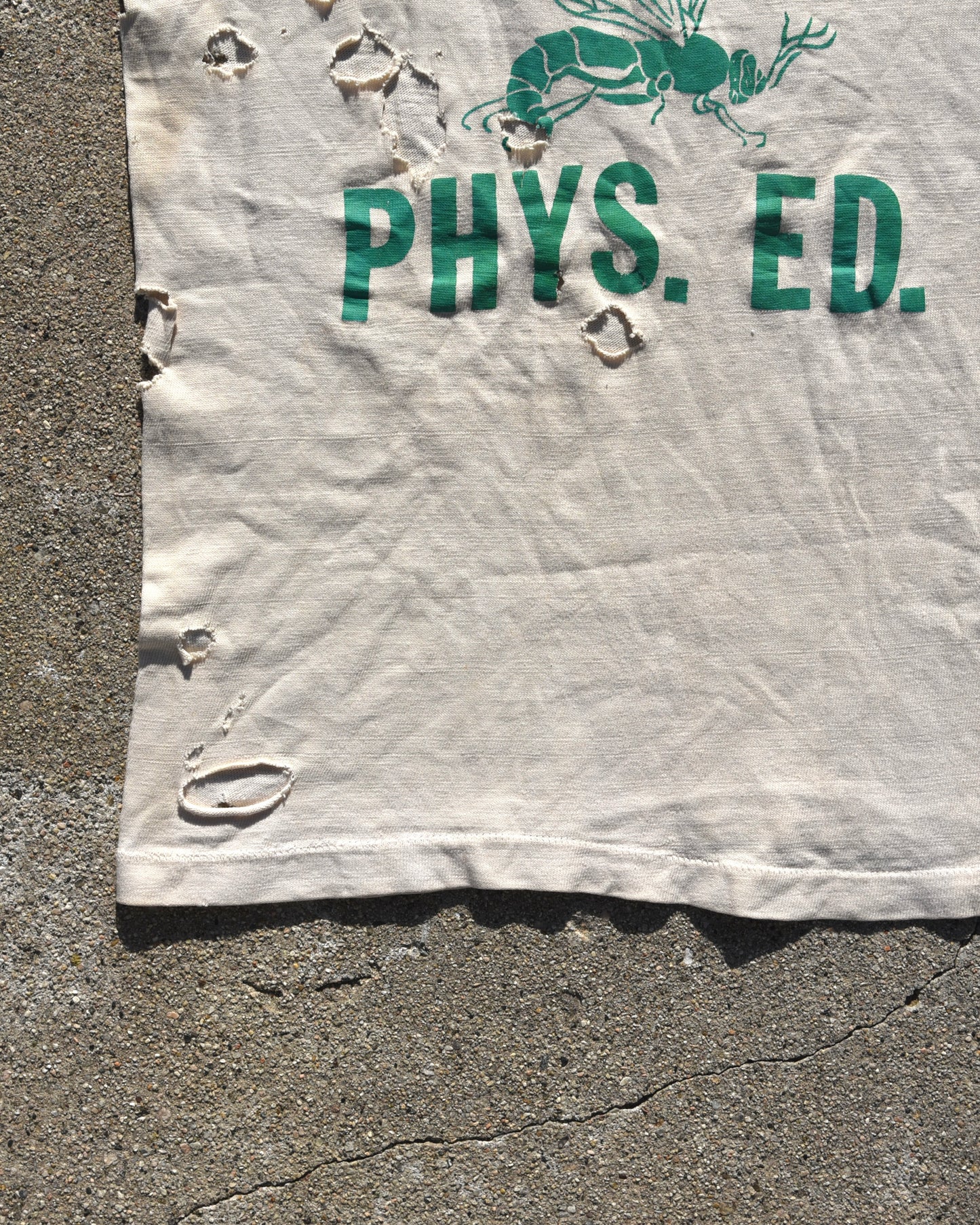 1950s Thrashed Celeste Phys Ed Tshirt