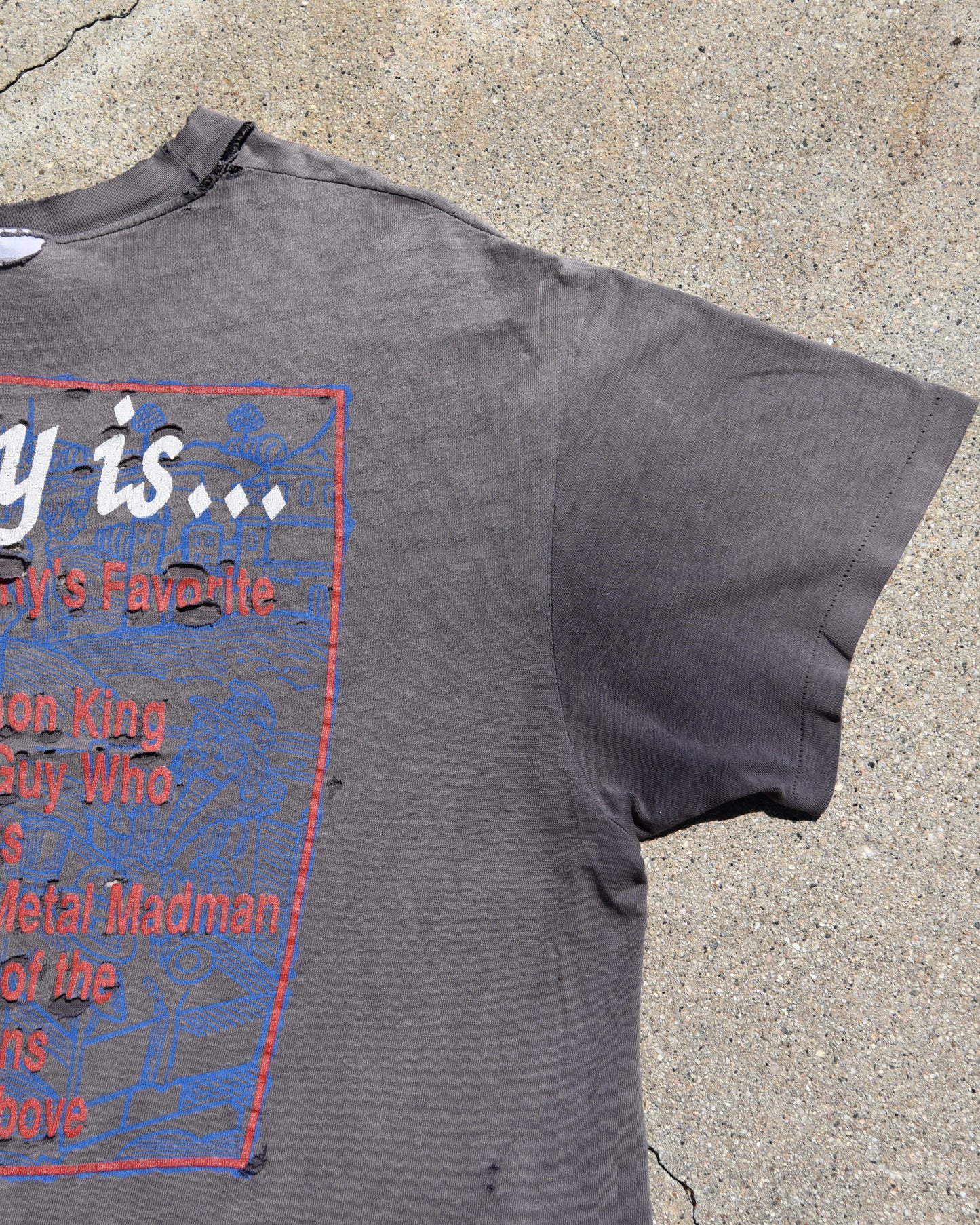 1980s Thrashed and Sun Faded Ozzy Osbourne Is… Tshirt