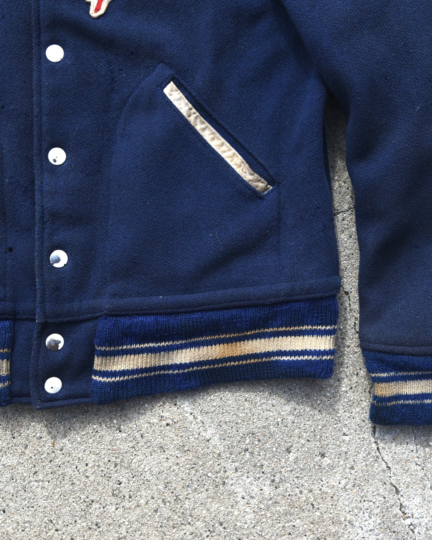 1950s Bales Motor Co. Wool Chain Stitched Jacket
