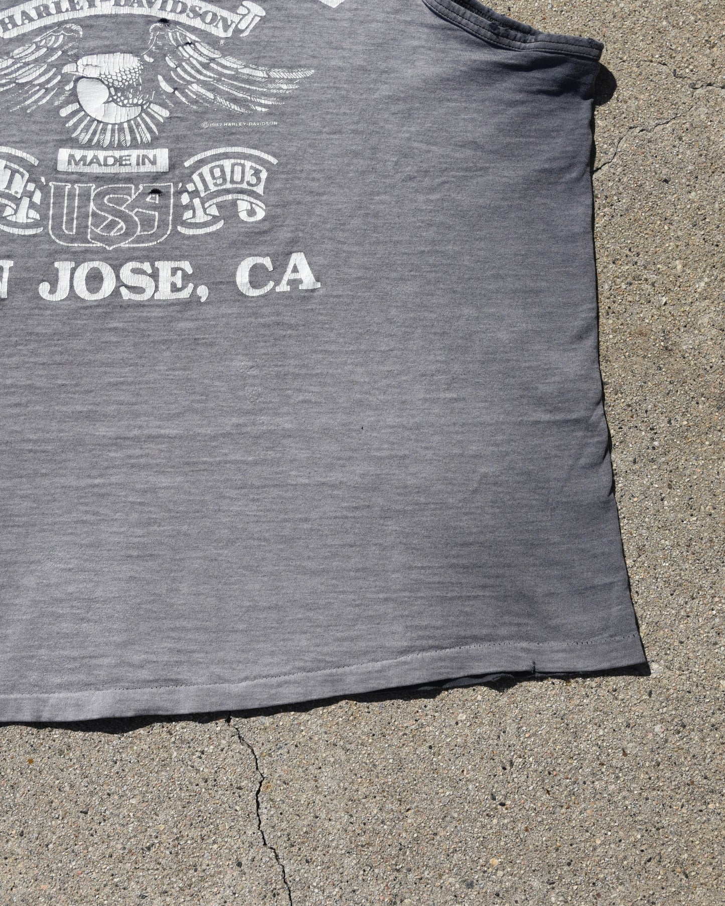 1990s Sun Faded Harley Davidson Tank Top