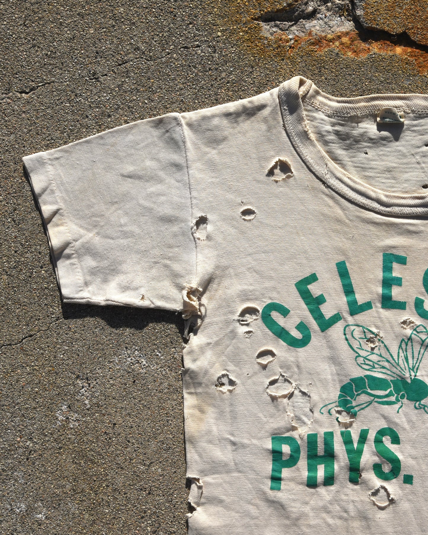 1950s Thrashed Celeste Phys Ed Tshirt