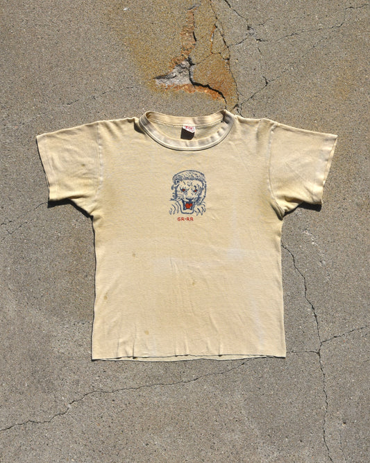 1950s Lion GRRR Stencil Tshirt