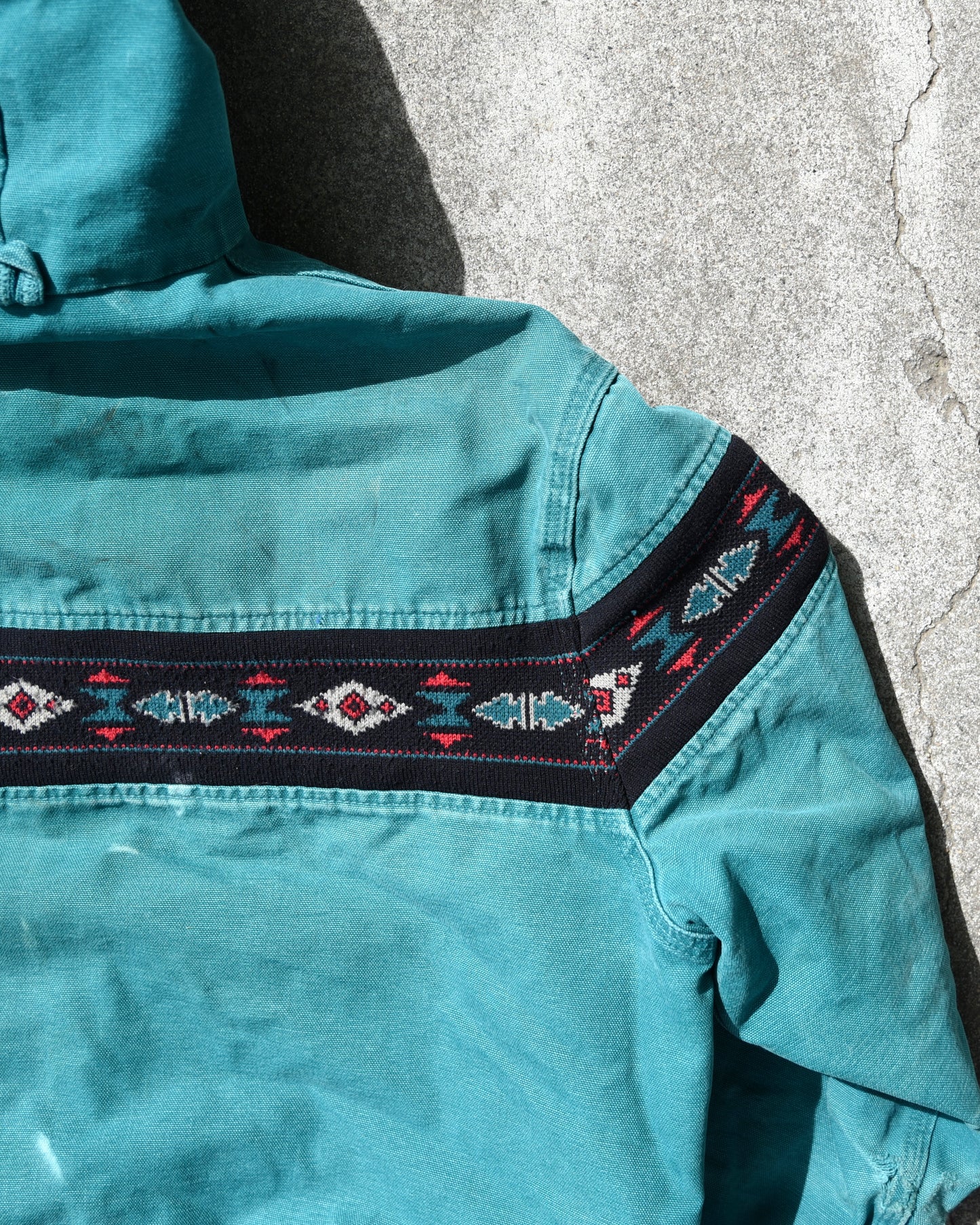 Carhartt JR0055 Hooded Aztec Southwest Canvas Jacket - Medium