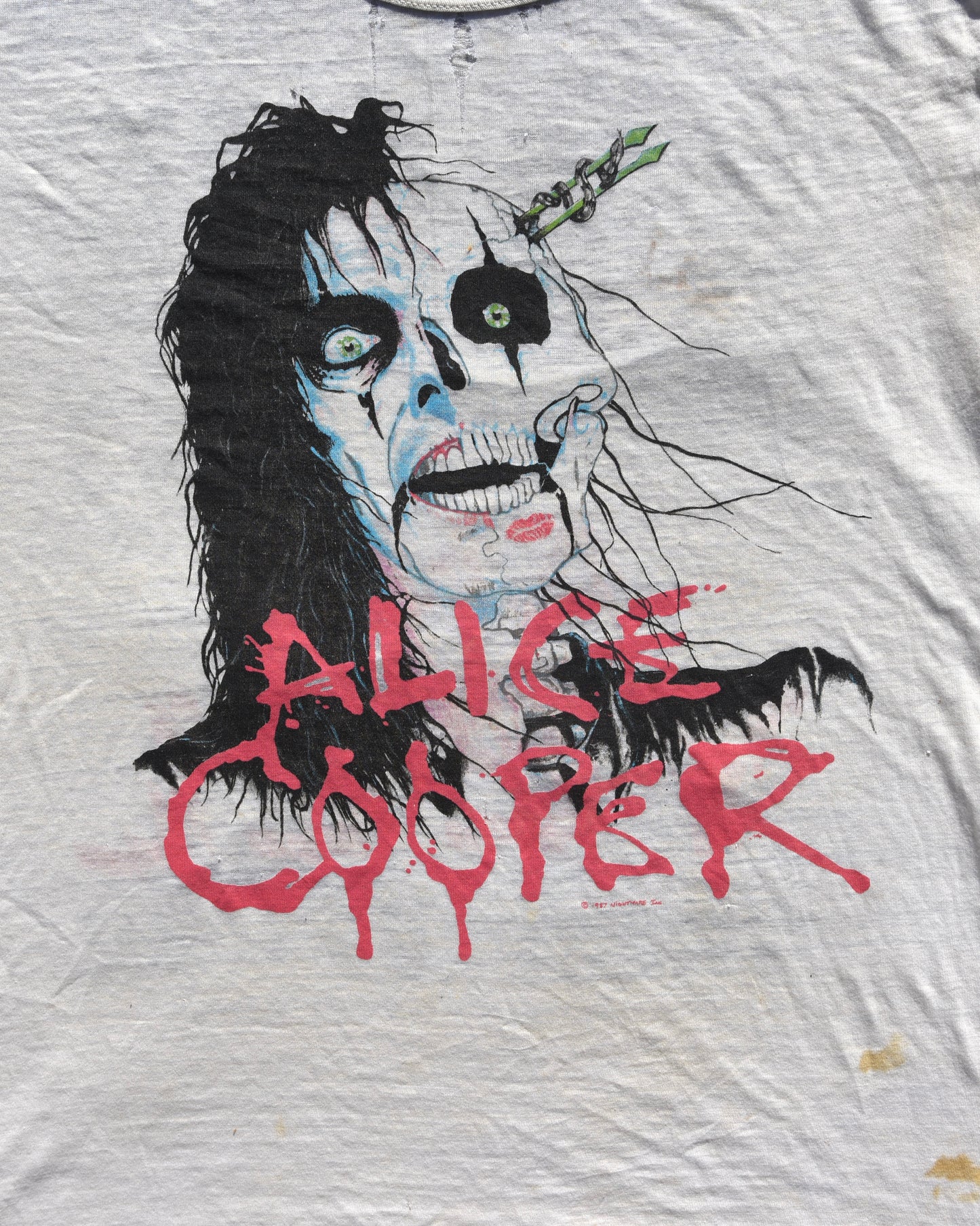 1987 Alice Cooper Raise Your Fist and Yell Tour Tshirt