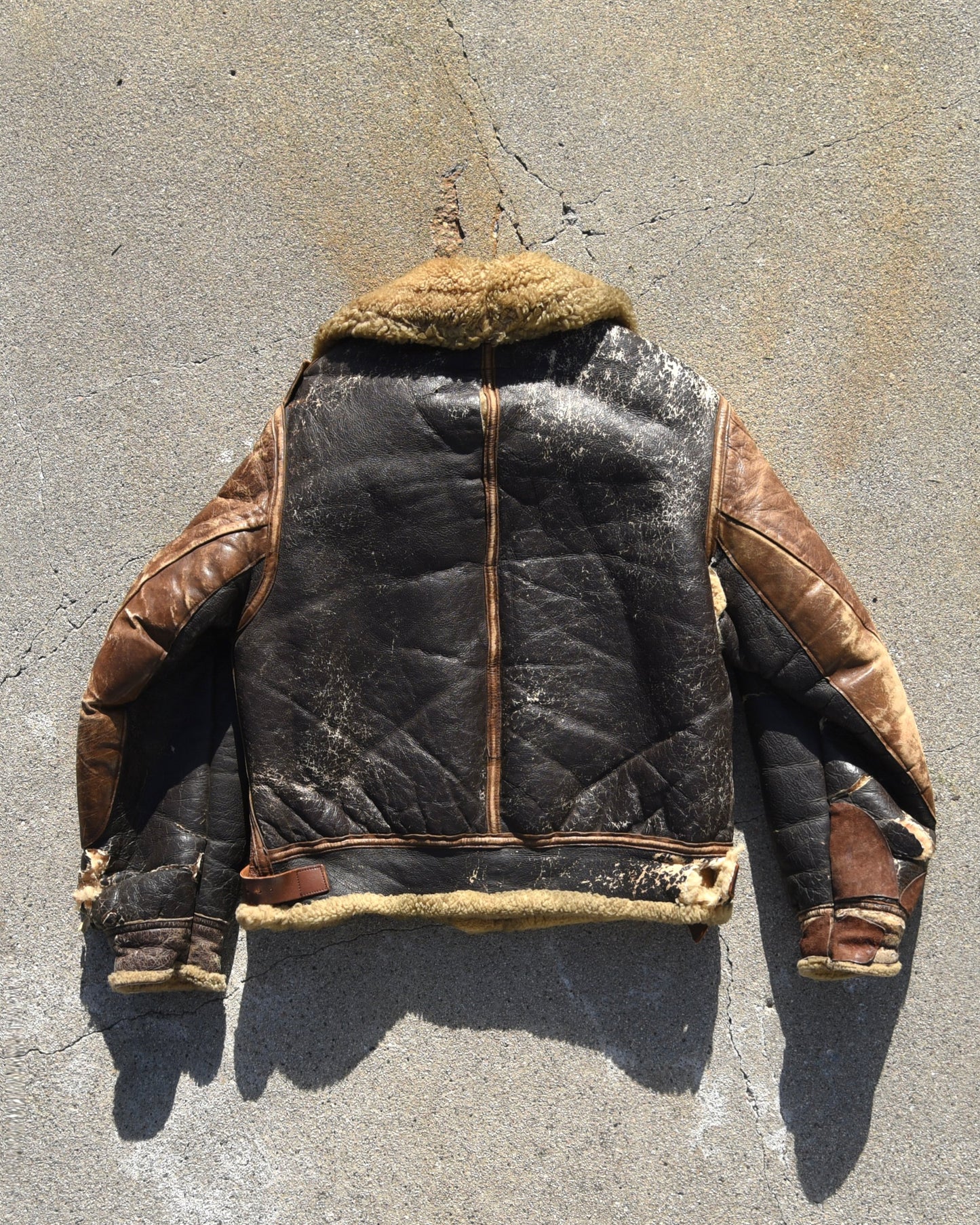 1940s U.S. Army B3 Shearling Leather Jacket