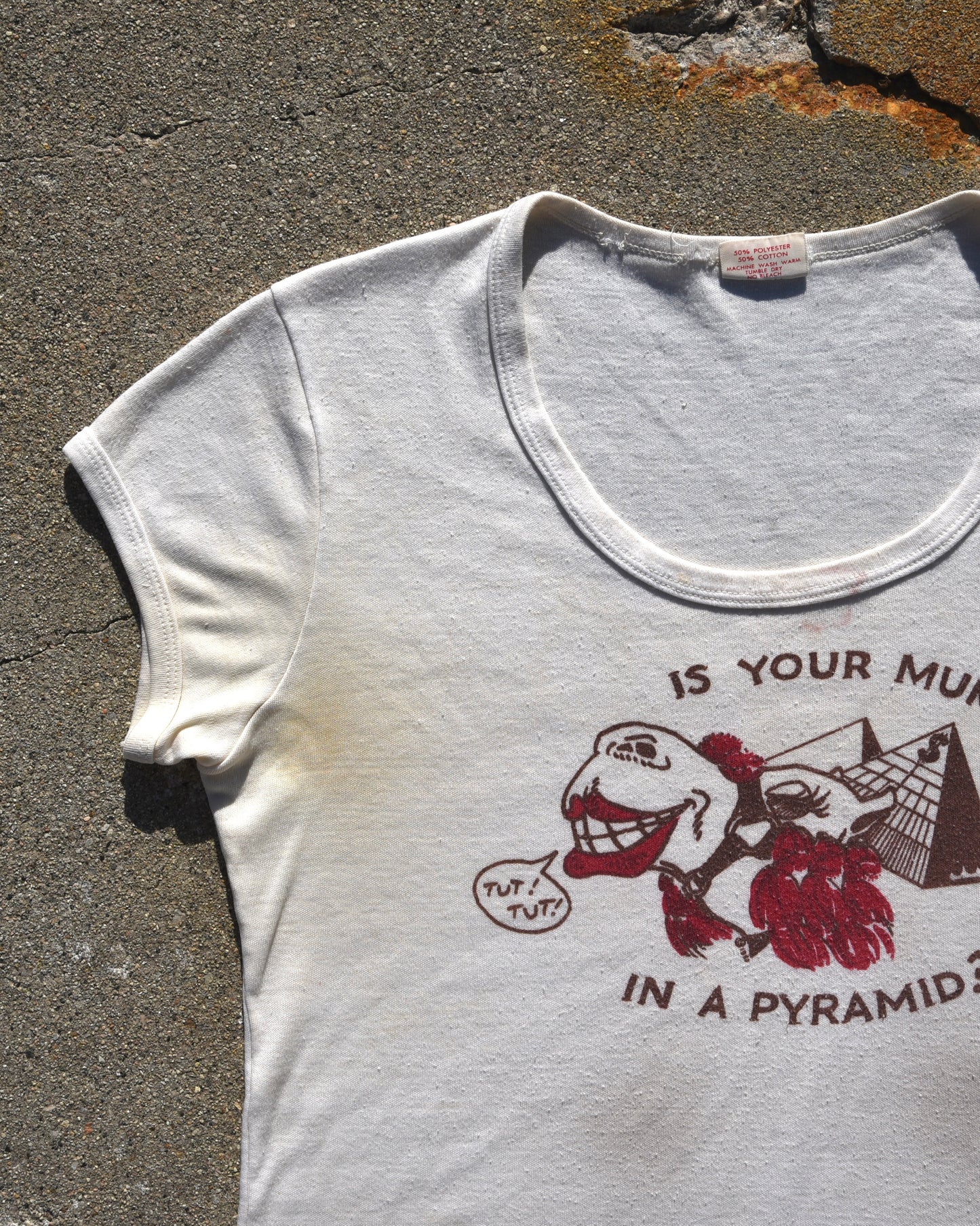 1960s Is Your Mummy In A Pyramid Souvenir Tshirt