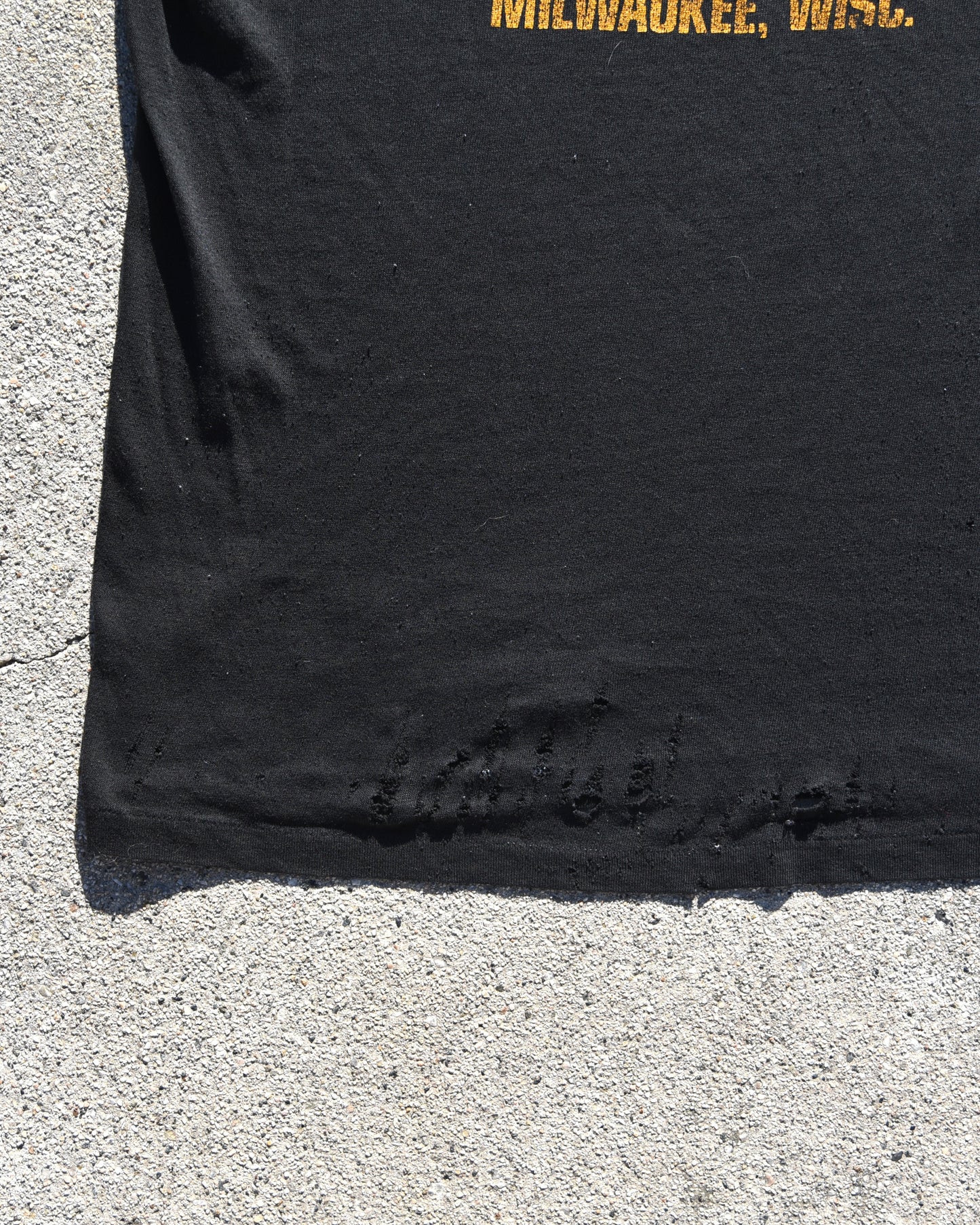 1970s Harley Davidson Eat Your Riceburner Tshirt