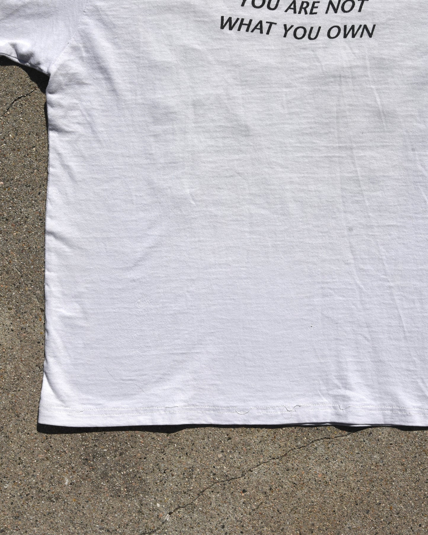 1990s Thrashed and Repaired This Is Not A Fugazi Tshirt