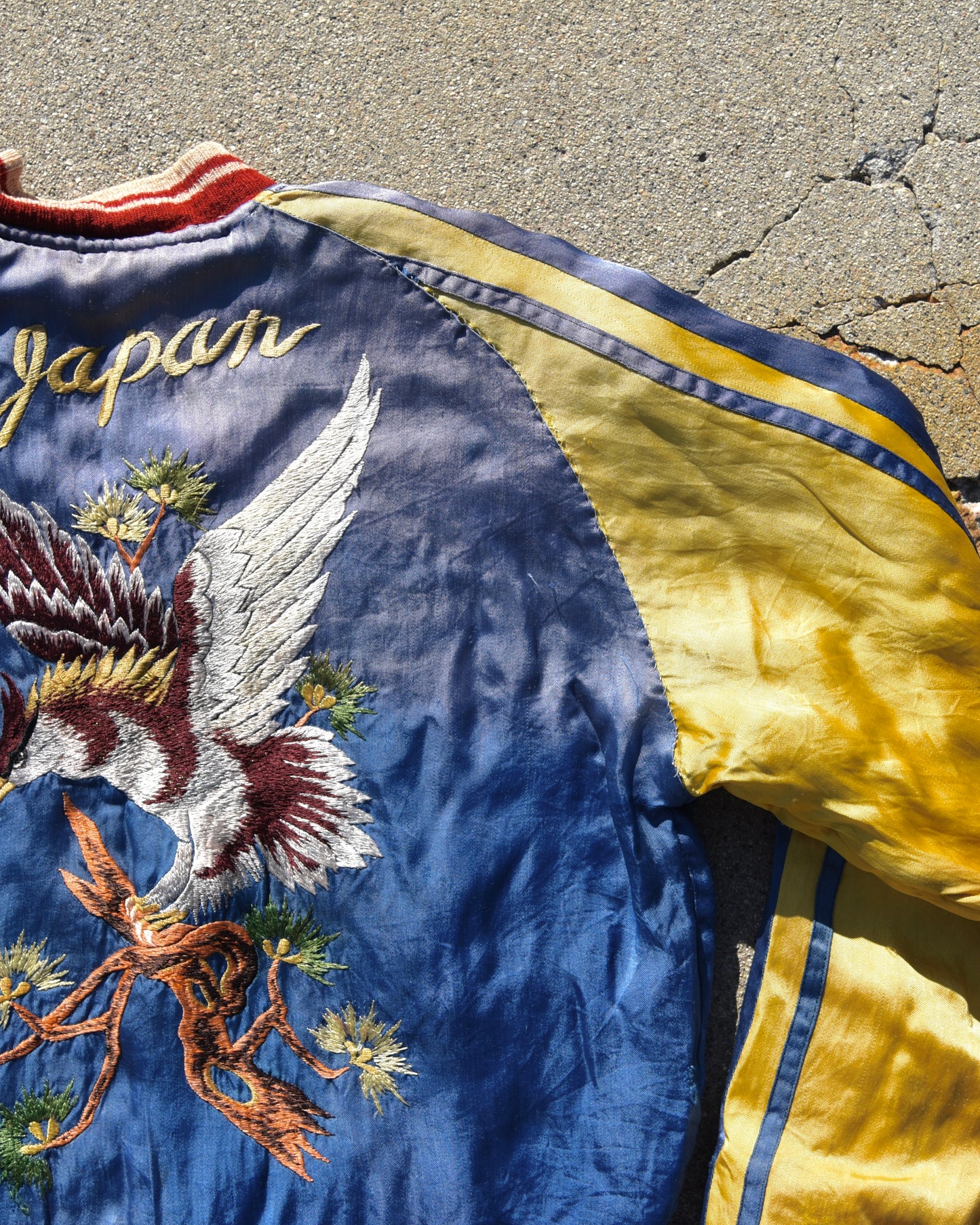 1950s Japan Sukajan Reversible Souvenir Jacket Sun Faded