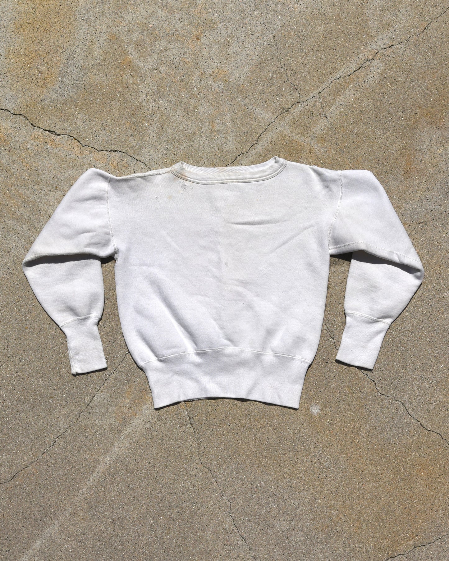 1940s White Tornado Champs Femme Sweatshirt
