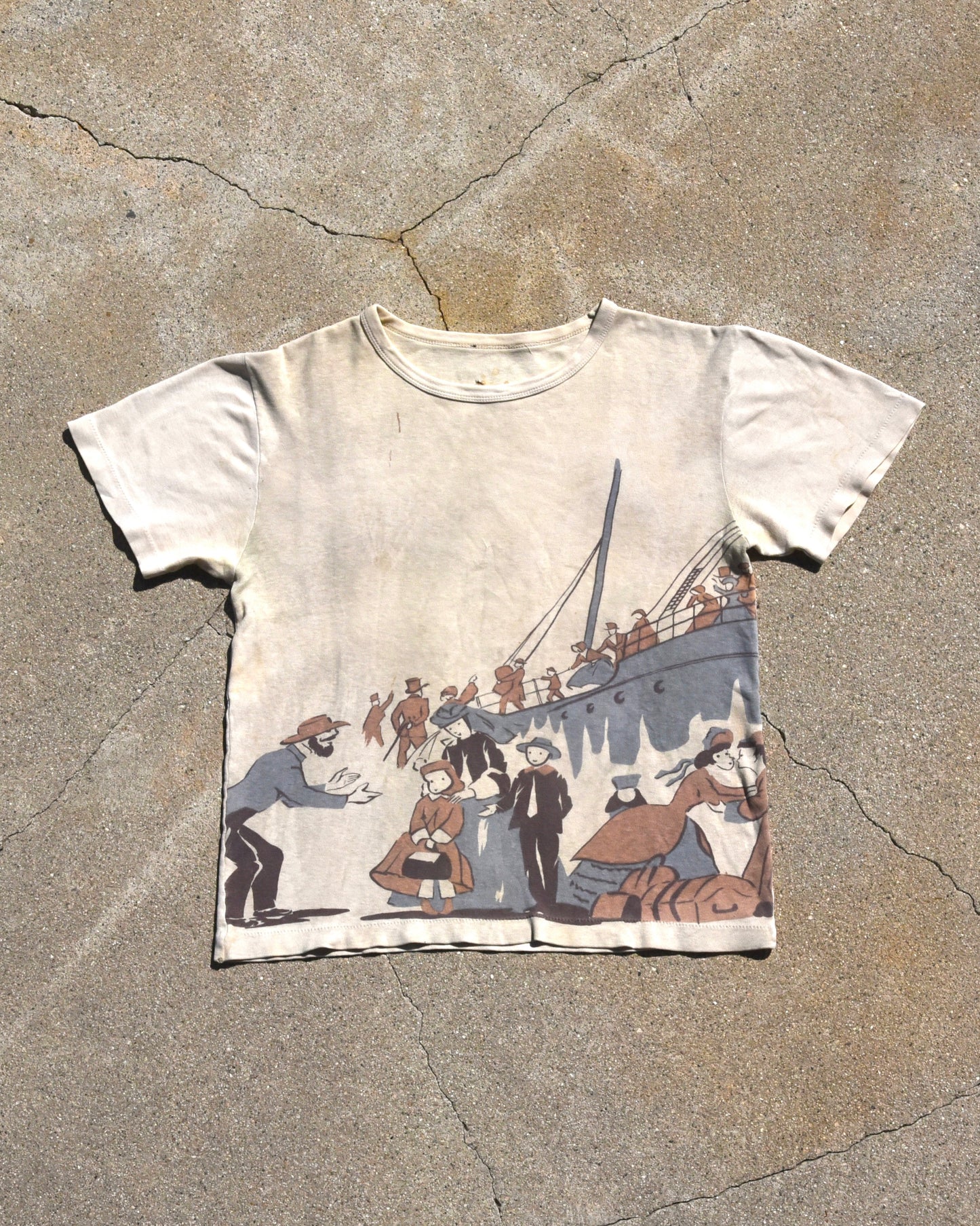 1940s Hennessey Cognac Waterprint Tshirt