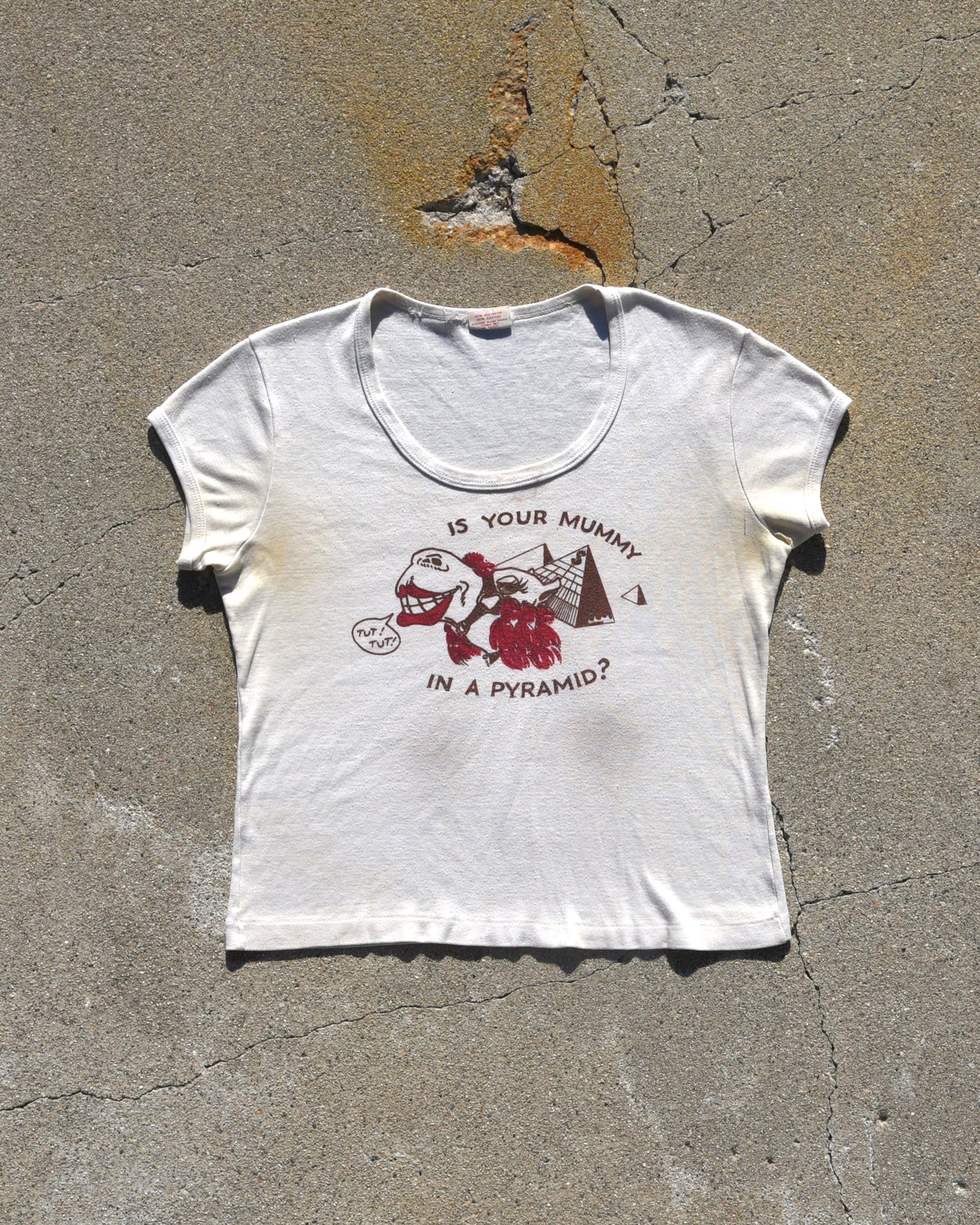 1960s Is Your Mummy In A Pyramid Souvenir Tshirt