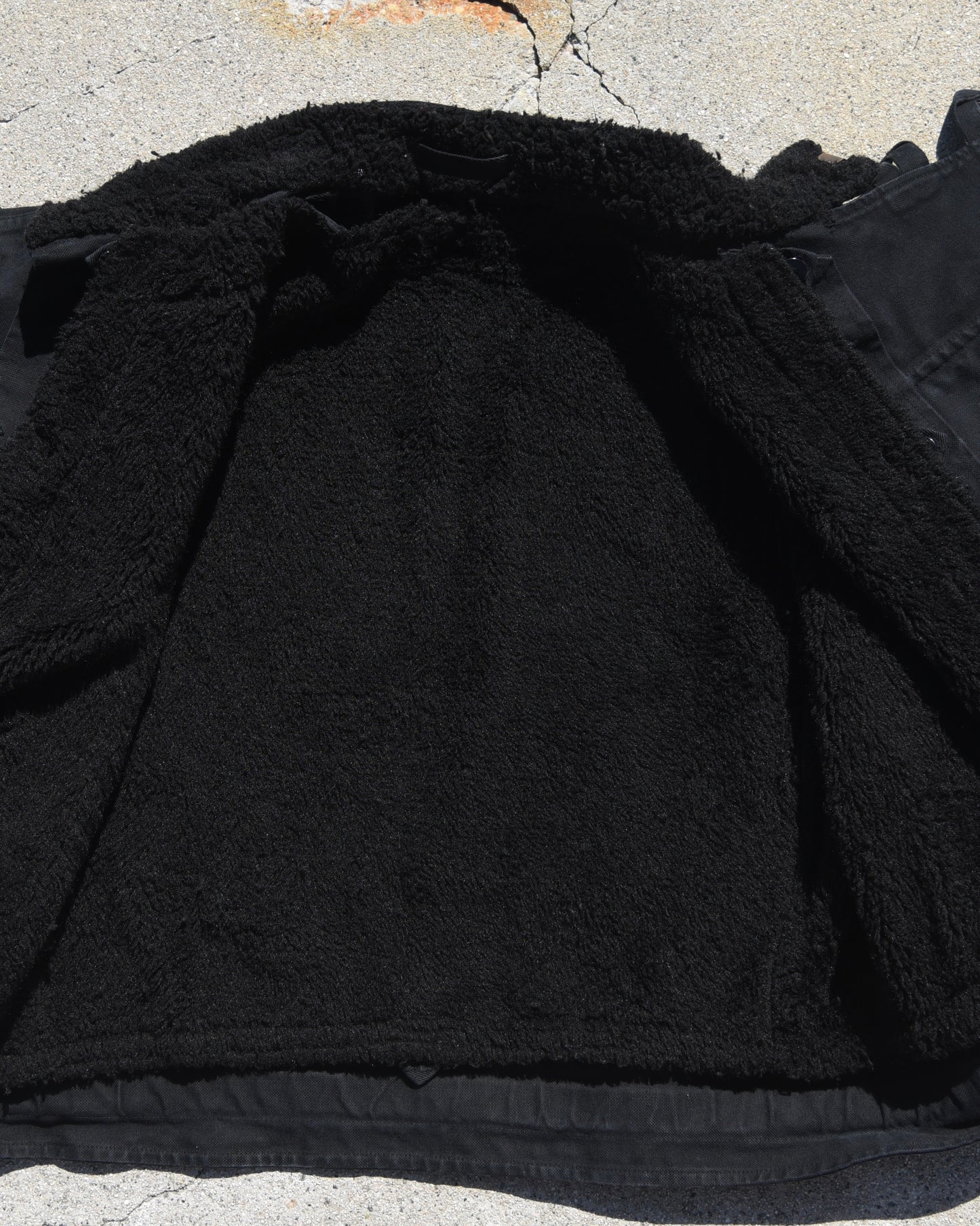 1960s Swedish Motorcycle Dispatch Jacket Overdyed Black