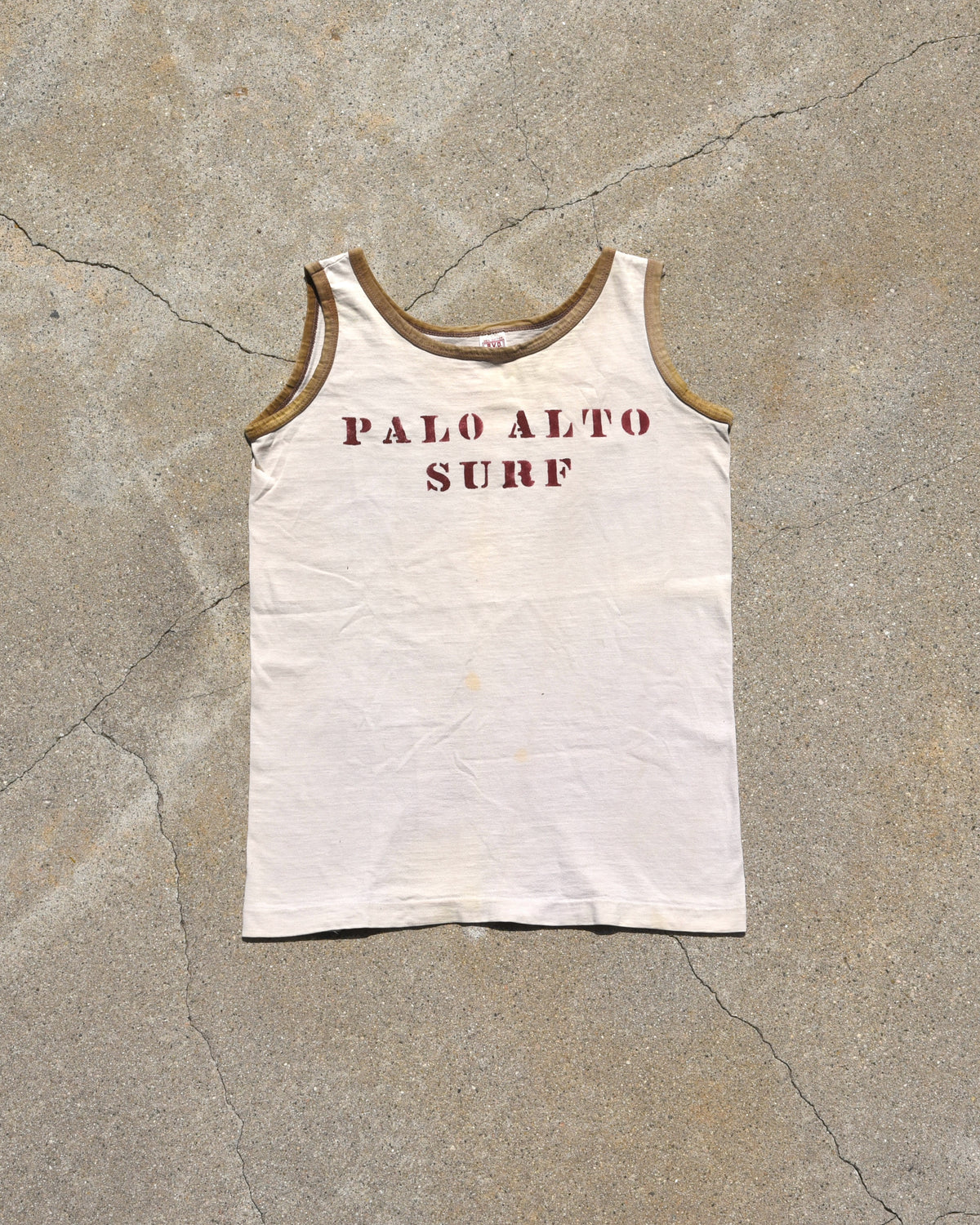1960s Palo Alto Surf Stenciled Tank Top