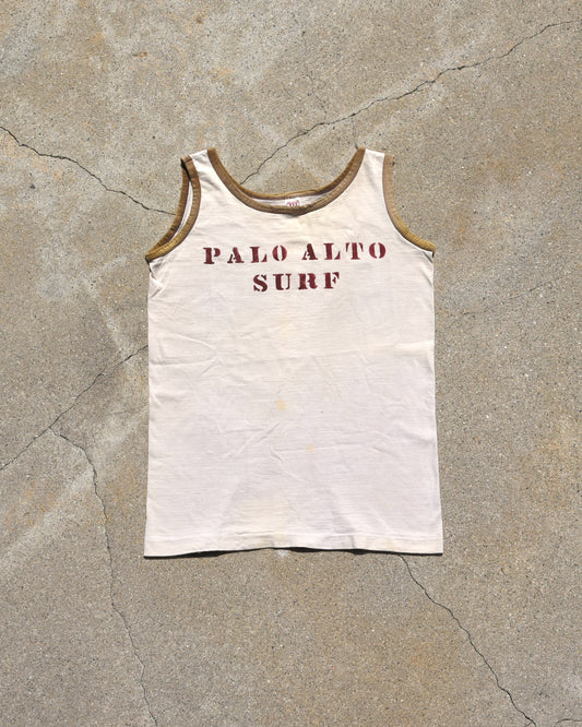 1960s Palo Alto Surf Stenciled Tank Top