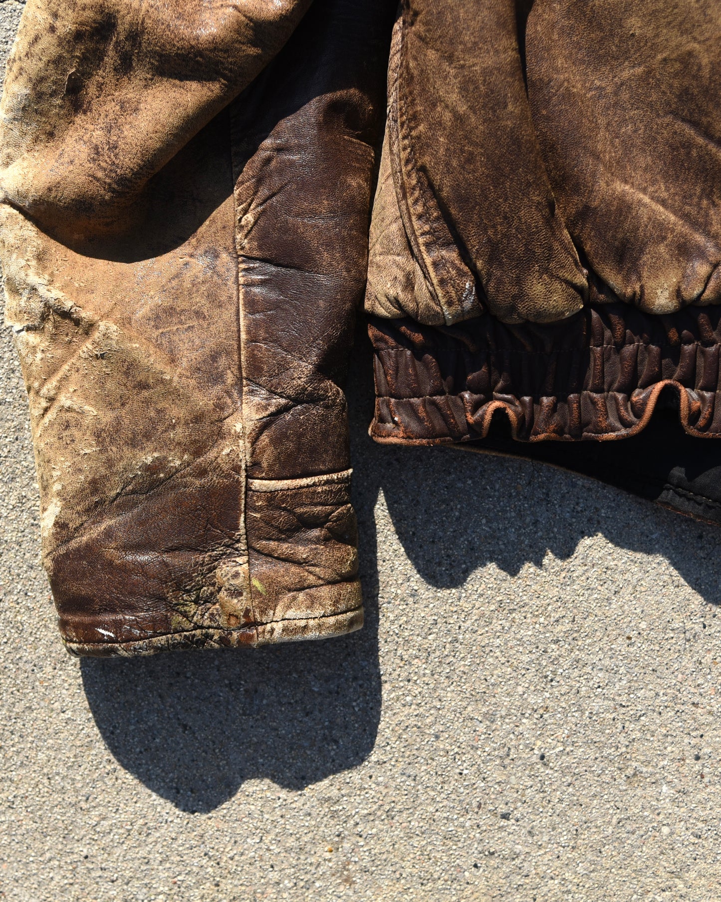 1940s LaPlaya Marlboro Spitfire Horsehide And Alpaca Lined Bomber Jacket