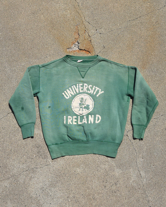 1950s Sun Faded University of Ireland Single V Sweatshirt