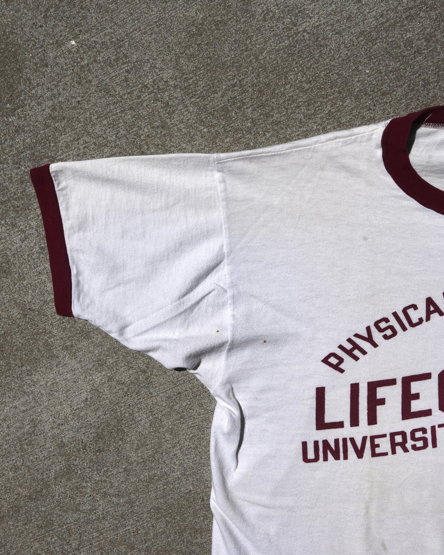 1960s Champion Physical Education Lifeguard Univ Of Oregon Ringer Tshirt