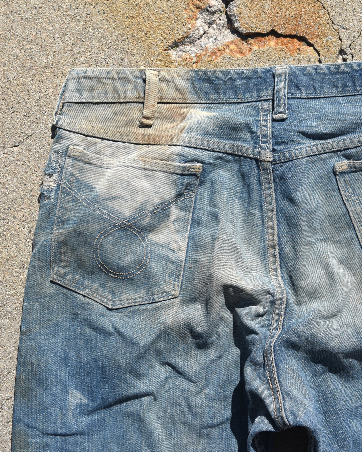 1950s Sun Faded Anthony’s Buckhide Carpenter Denim Jeans