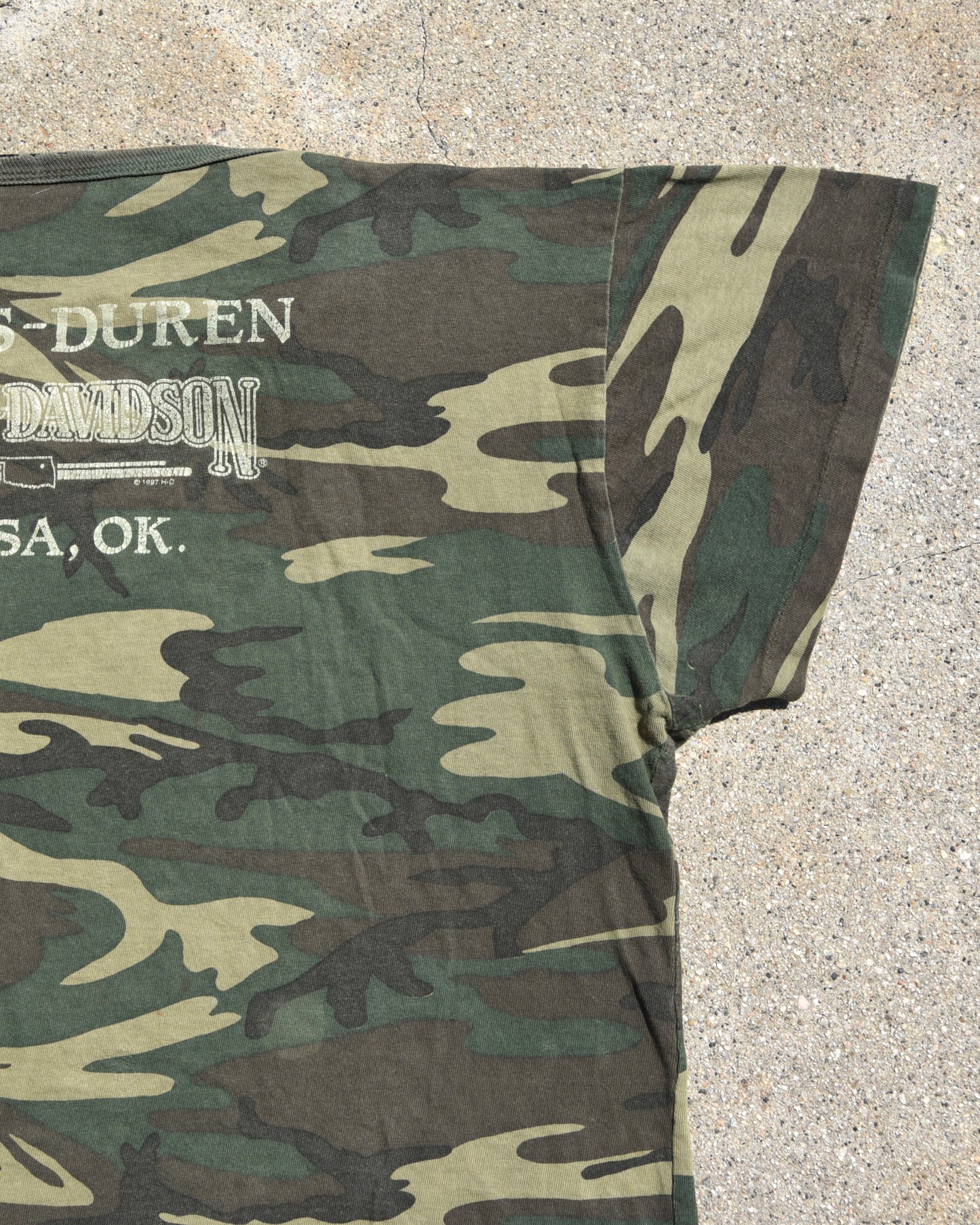 1990s Harley Davidson Camo Femme Tshirt