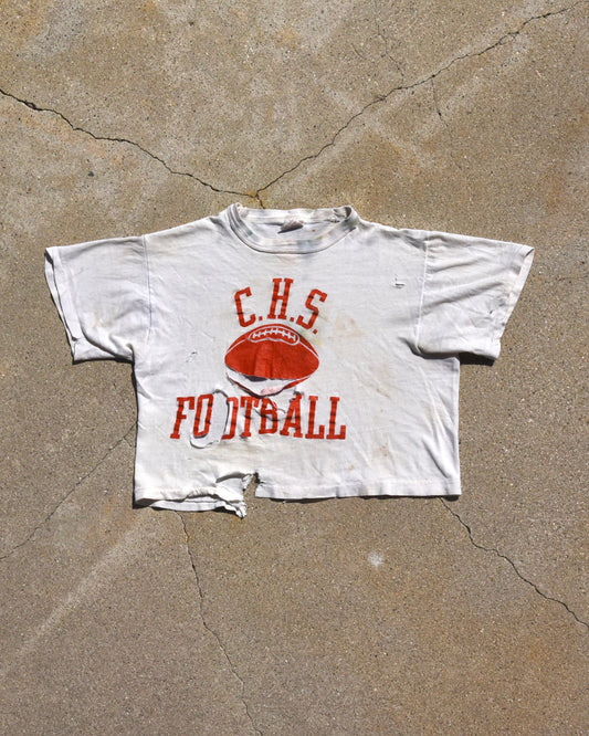 1970s CHS Football Cropped Tshirt