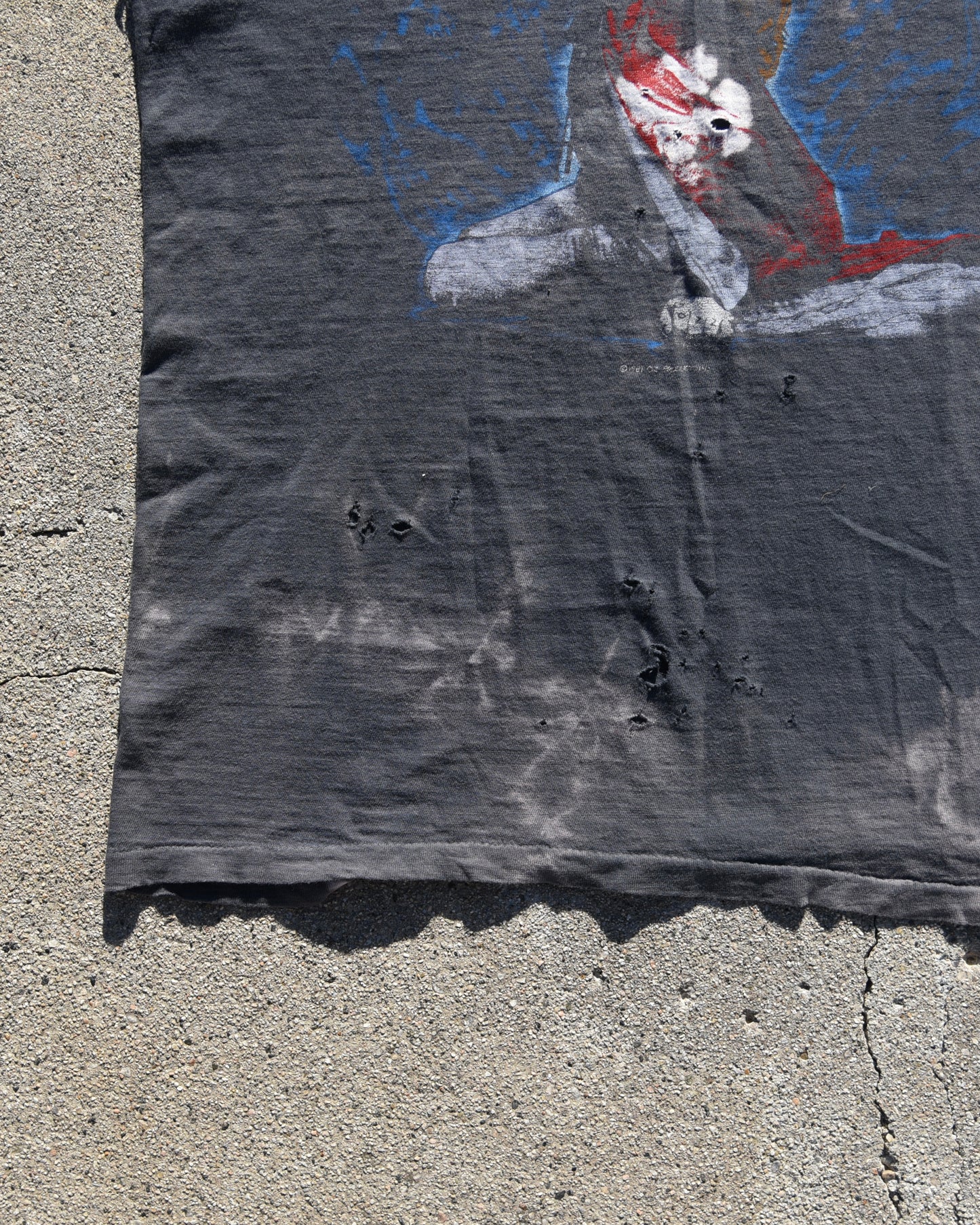 1980s Ozzy Osbourne Tshirt - Thrashed and Sun Faded