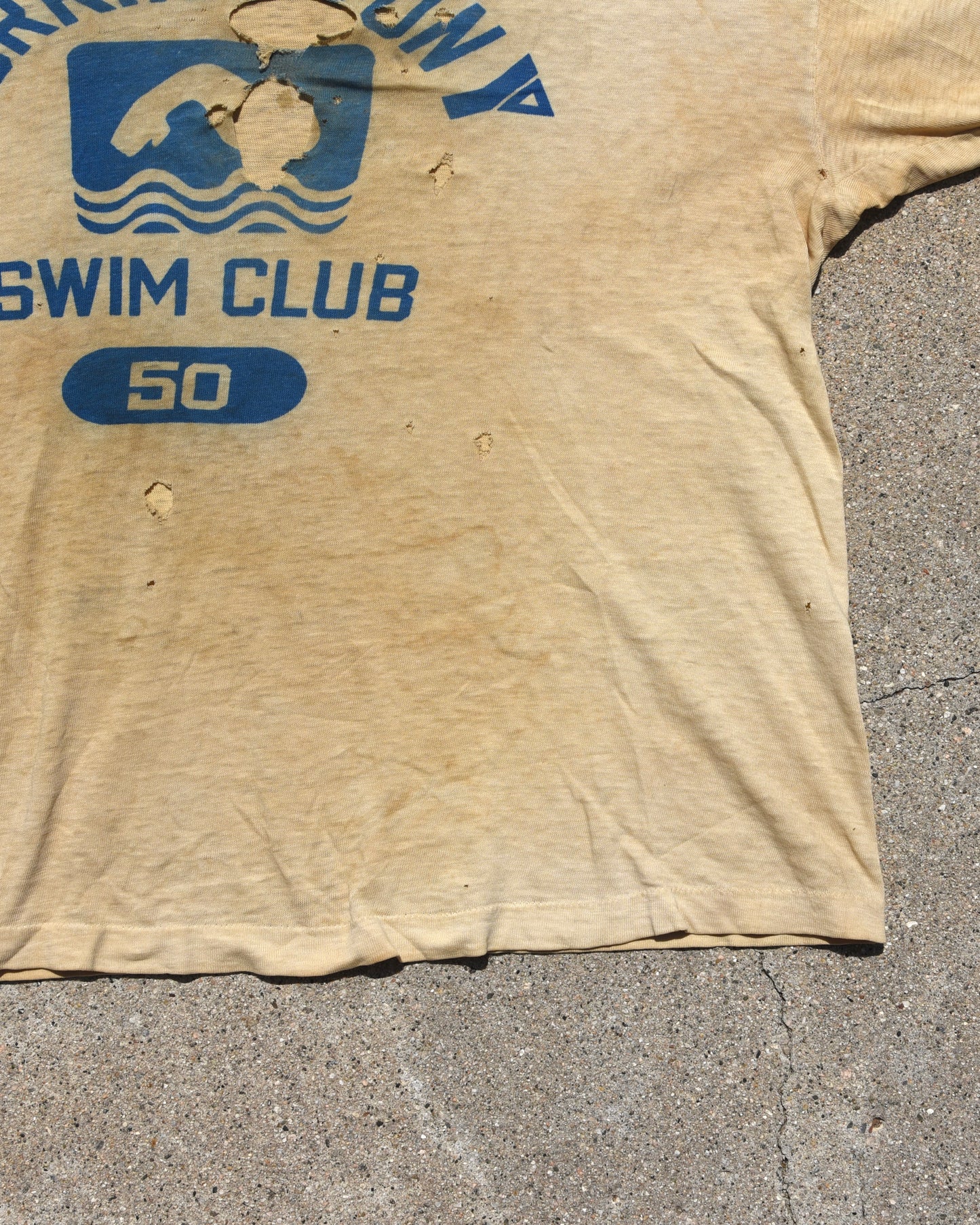 1970s Thrashed Torrington Swim Club Tshirt
