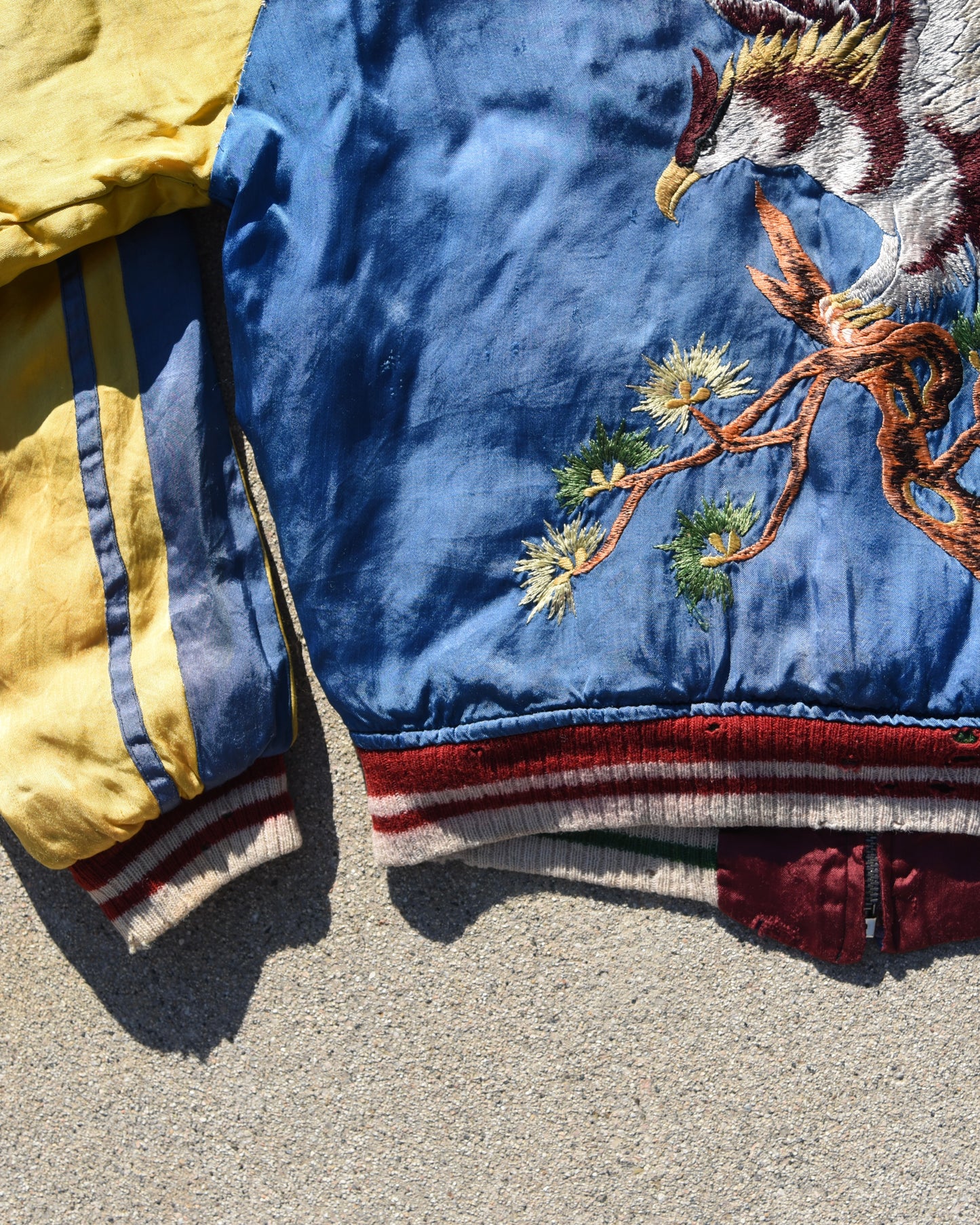 1950s Japan Sukajan Reversible Souvenir Jacket Sun Faded