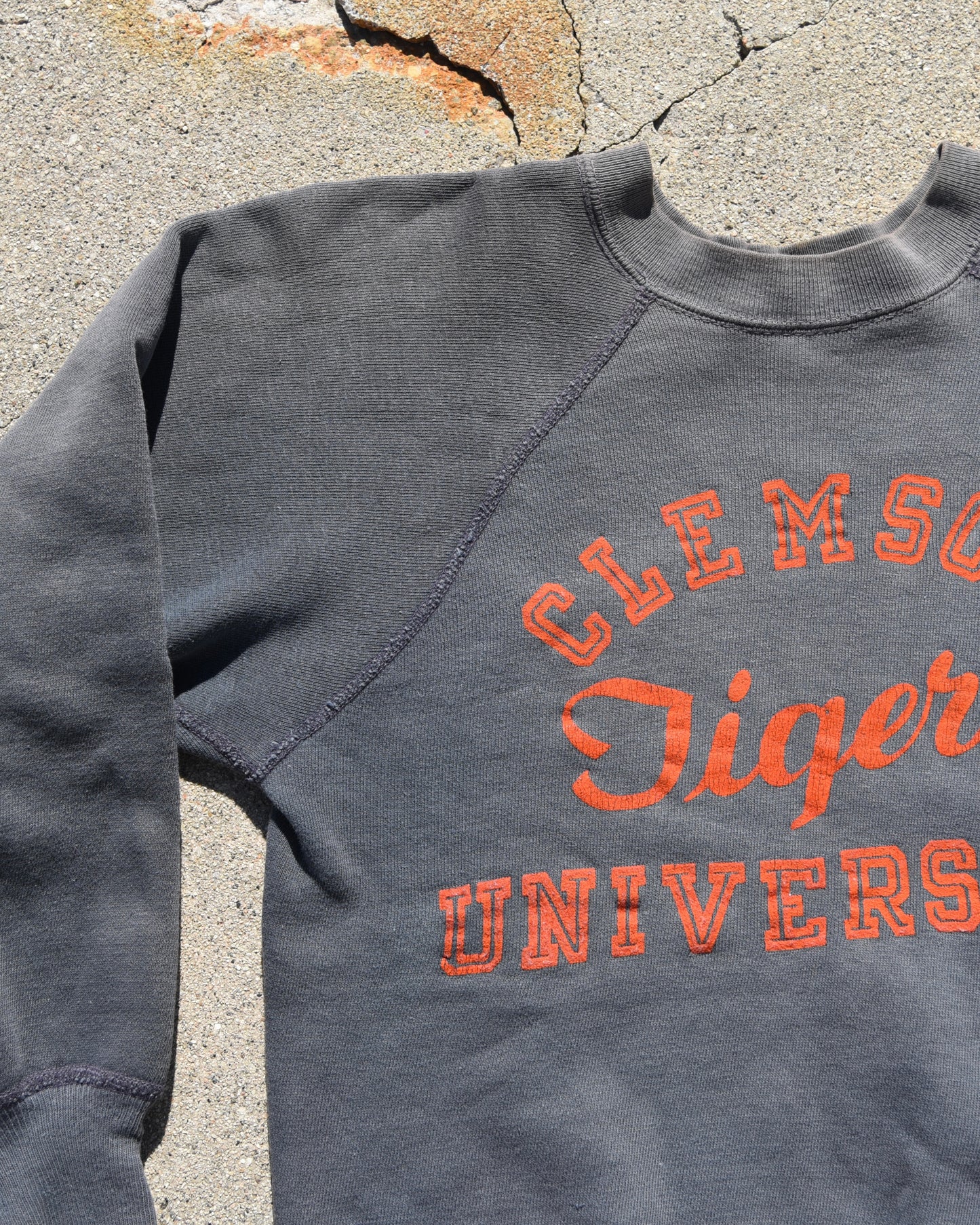 1950s Champion Clemson Tigers University Sweatshirt