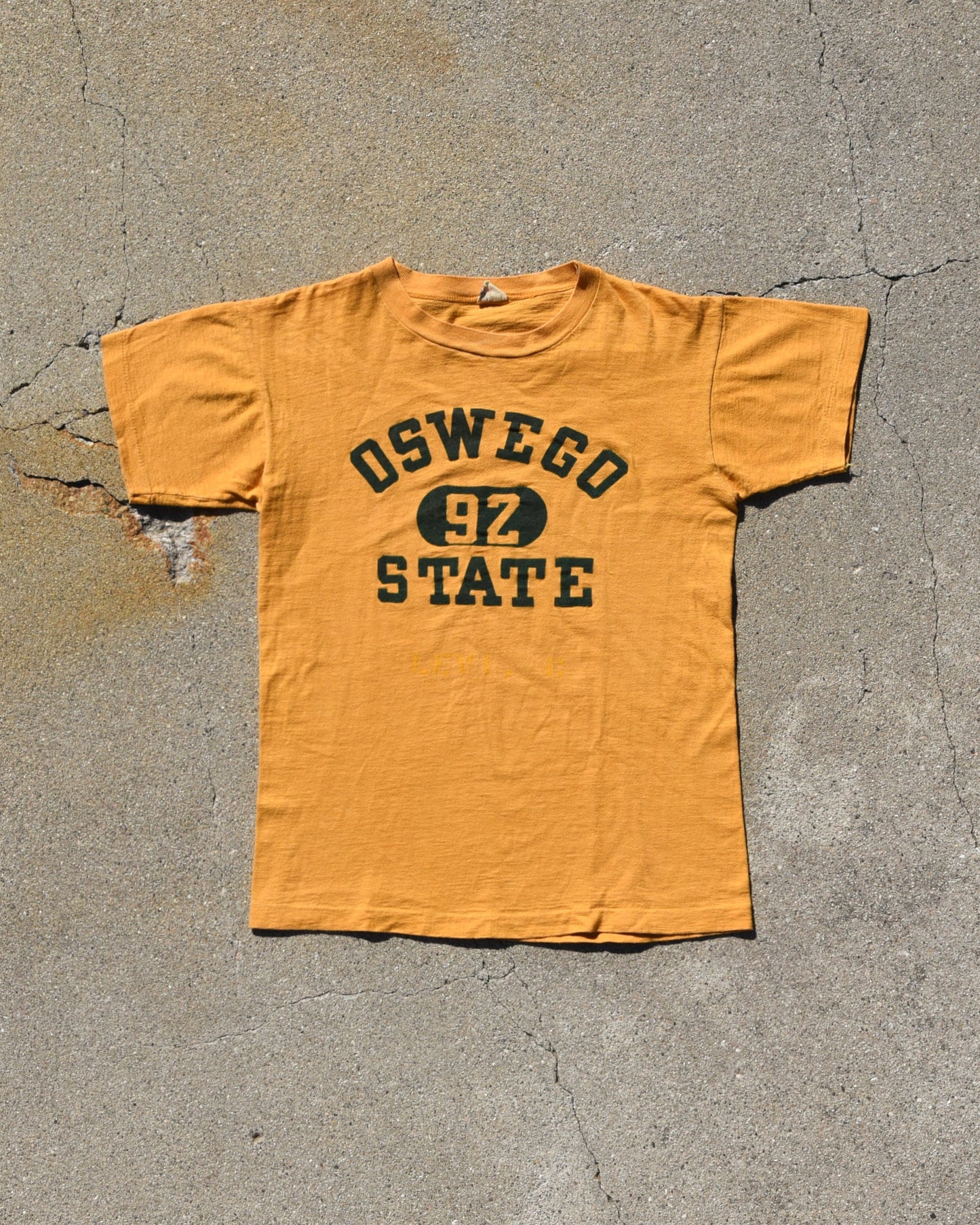 1950s Champion Running Man Oswego State Phys Ed Tshirt