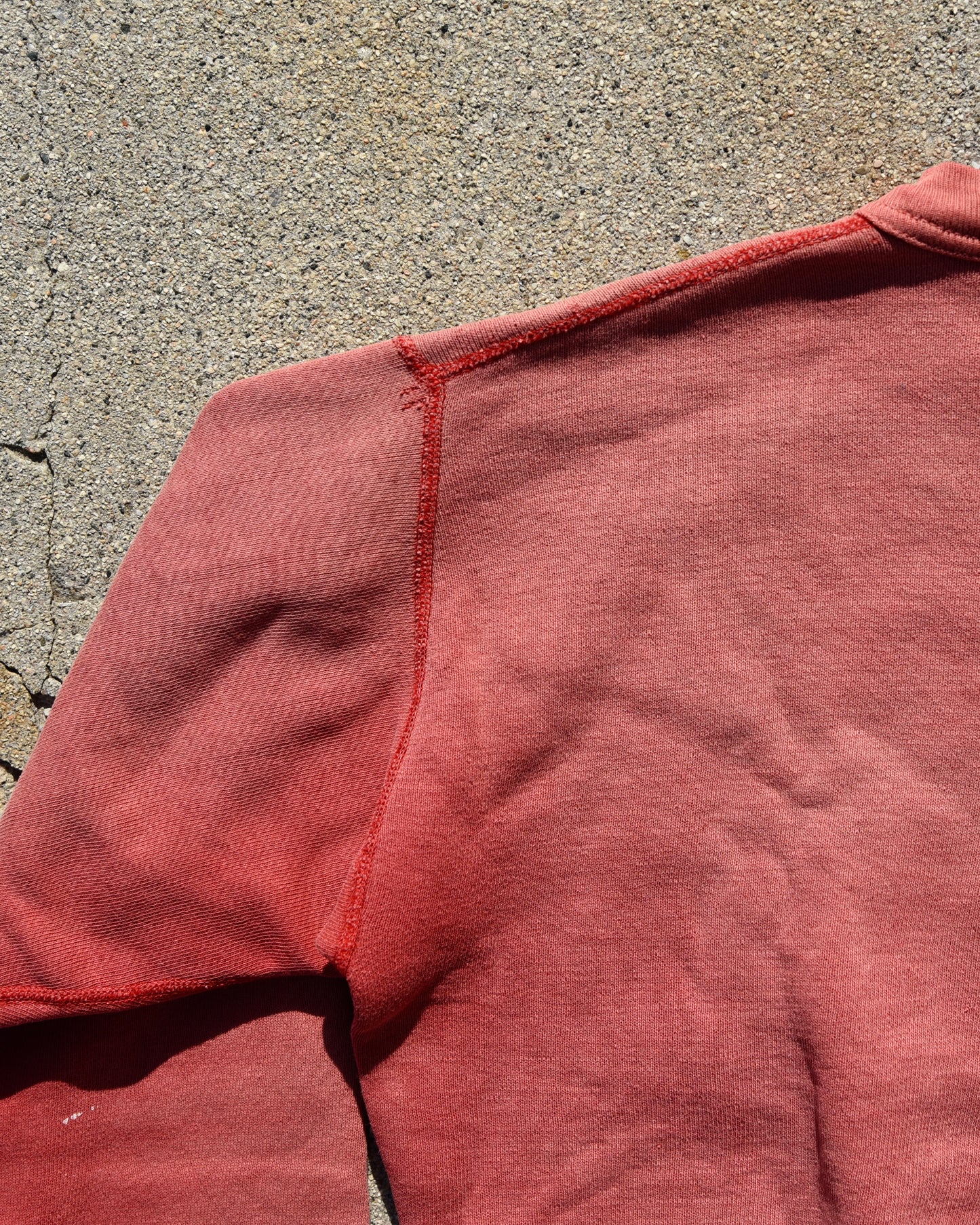 1950s Single V Melvindale Track Crewneck Sweatshirt Distressed Fade Size M