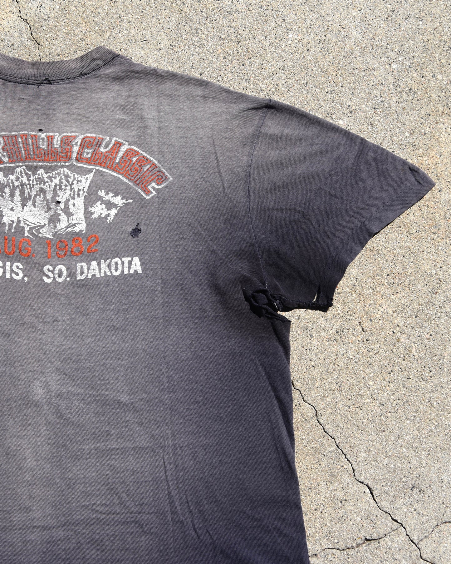 1980s Sun Faded Life In The Fast Lane Harley Tshirt