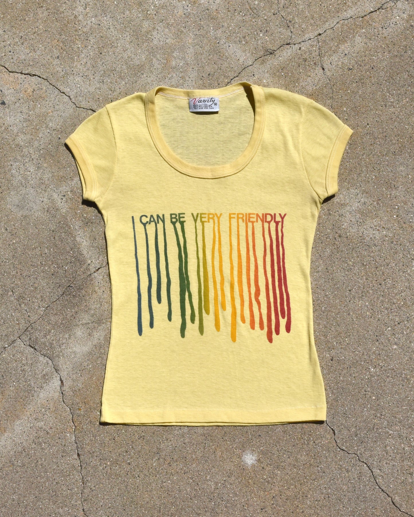 1960s I Can Be Very Friendly Femme Tshirt