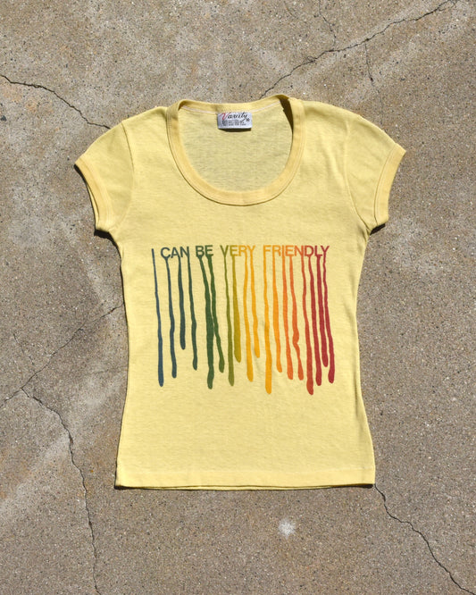 1960s I Can Be Very Friendly Femme Tshirt