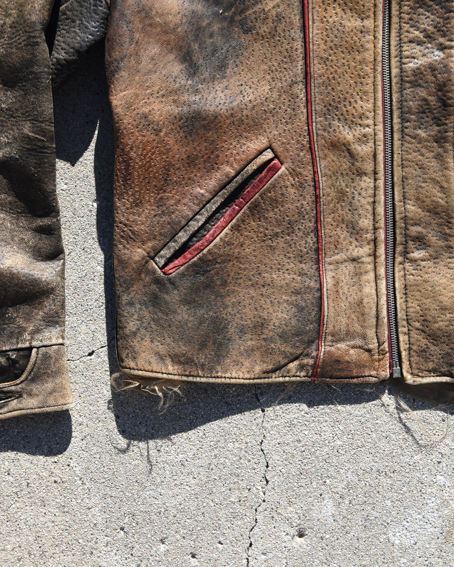 1940s Horsehide Buckleback Leather Jacket