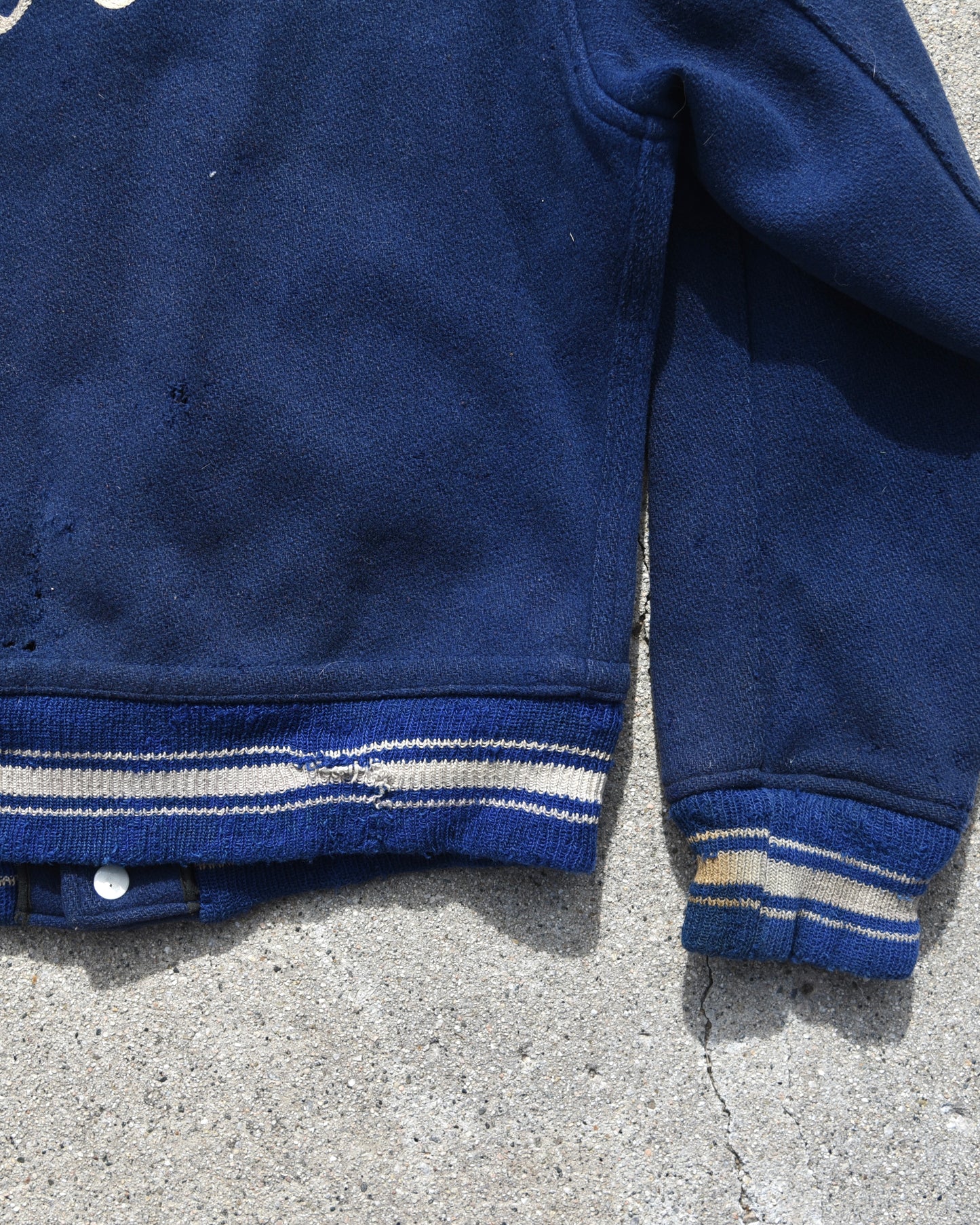 1950s Bales Motor Co. Wool Chain Stitched Jacket