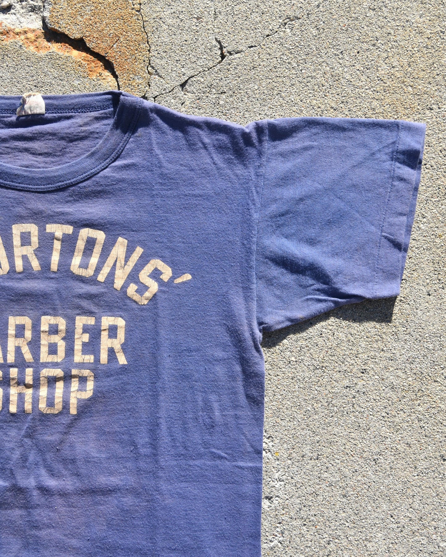 1950s Champion Running Man Whorton’s Barber Shop Tshirt